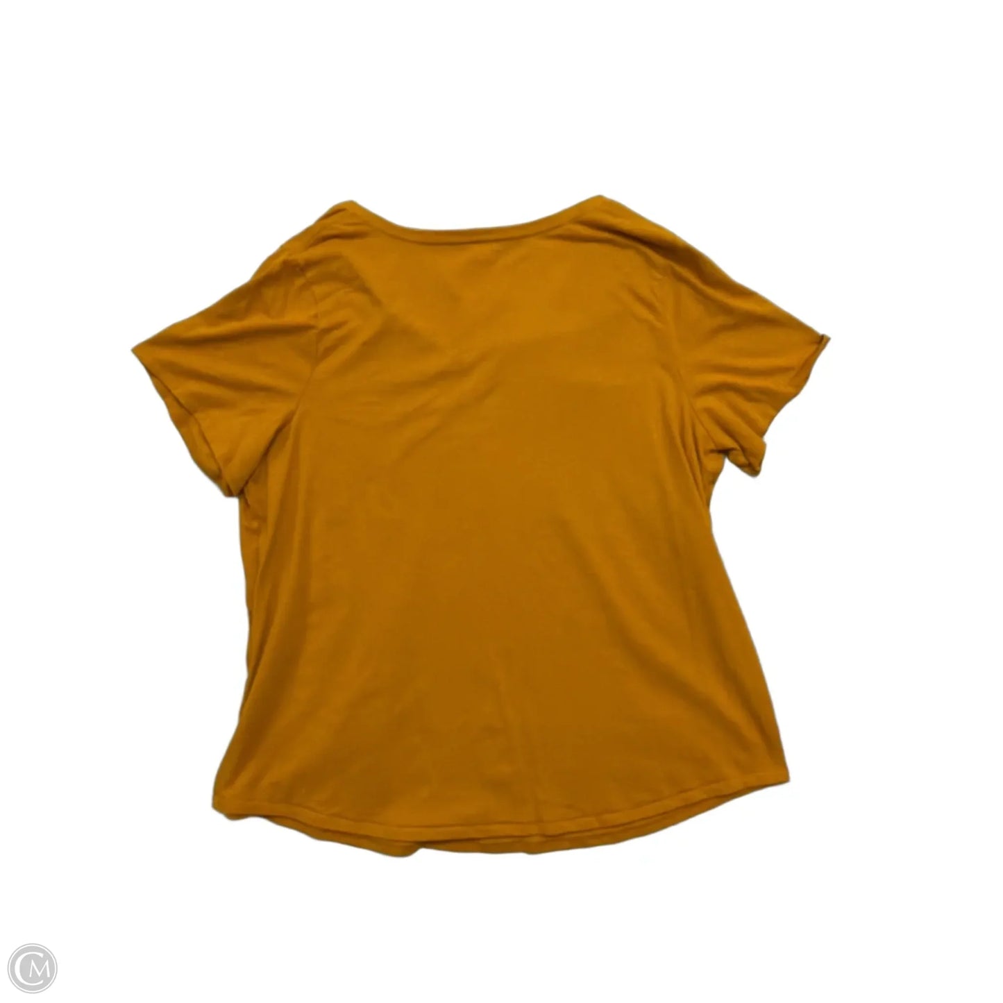 Top Short Sleeve Basic By Evri In Yellow, Size: 1x