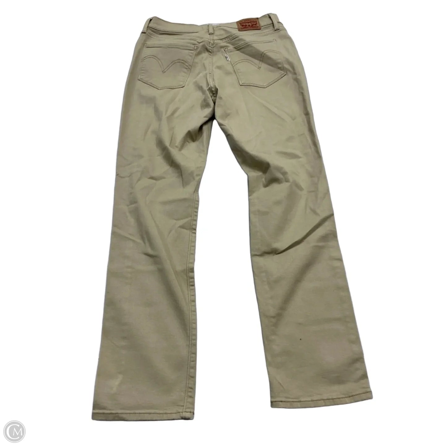 Jeans Straight By Levis In Tan, Size: 10
