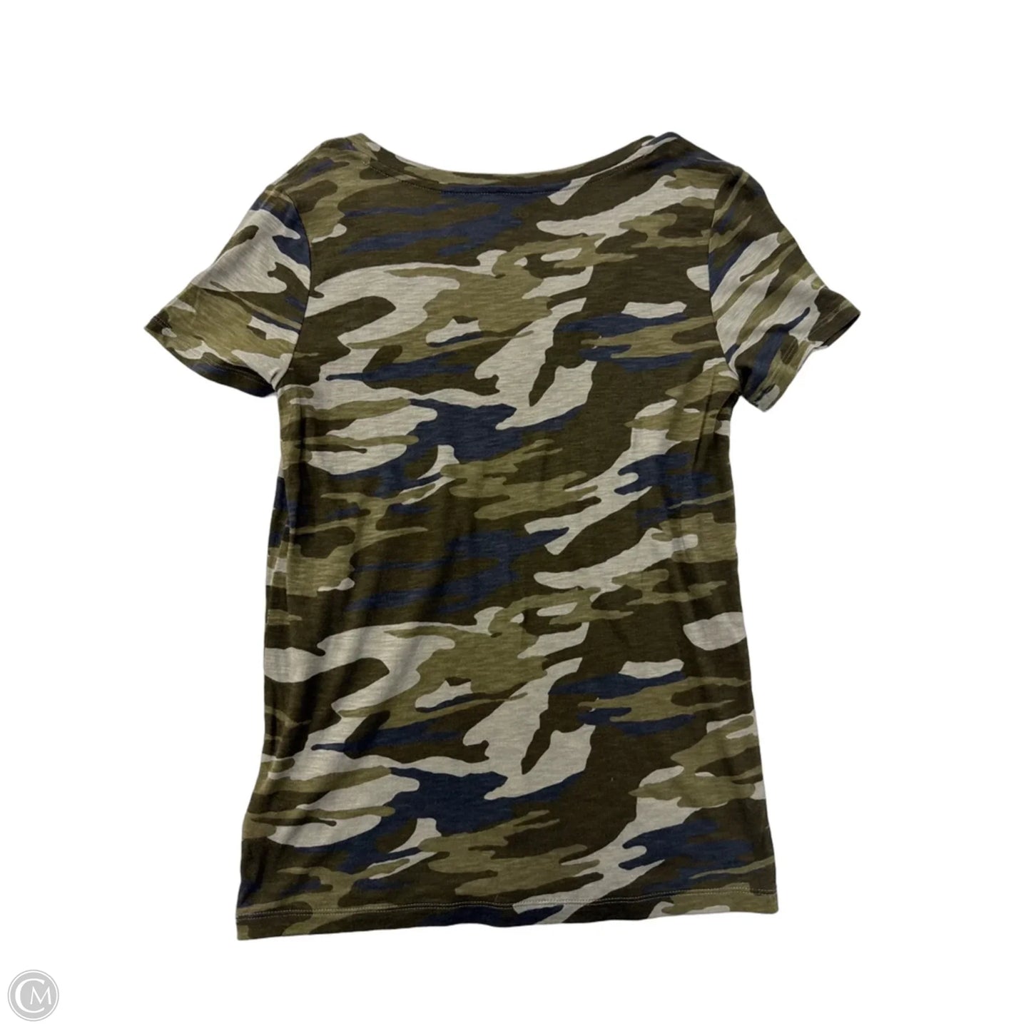 Top Short Sleeve By Express In Camouflage Print, Size: S