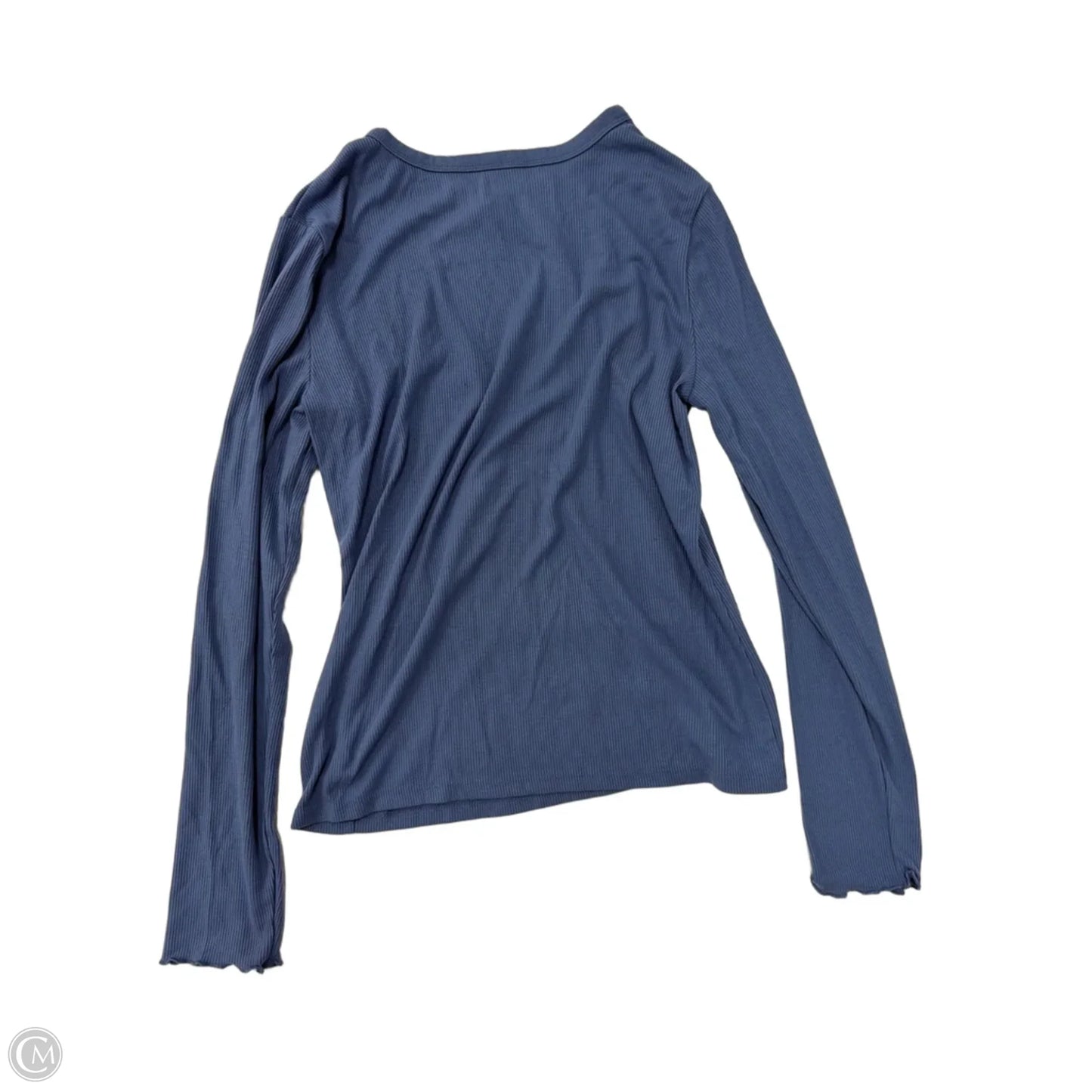 Top Long Sleeve Basic By Ana In Blue, Size: M