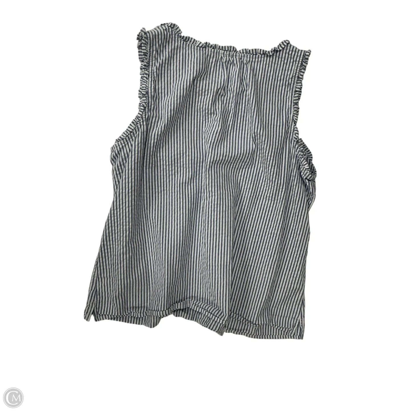 Top Sleeveless By Croft And Barrow In Striped Pattern, Size: 1x