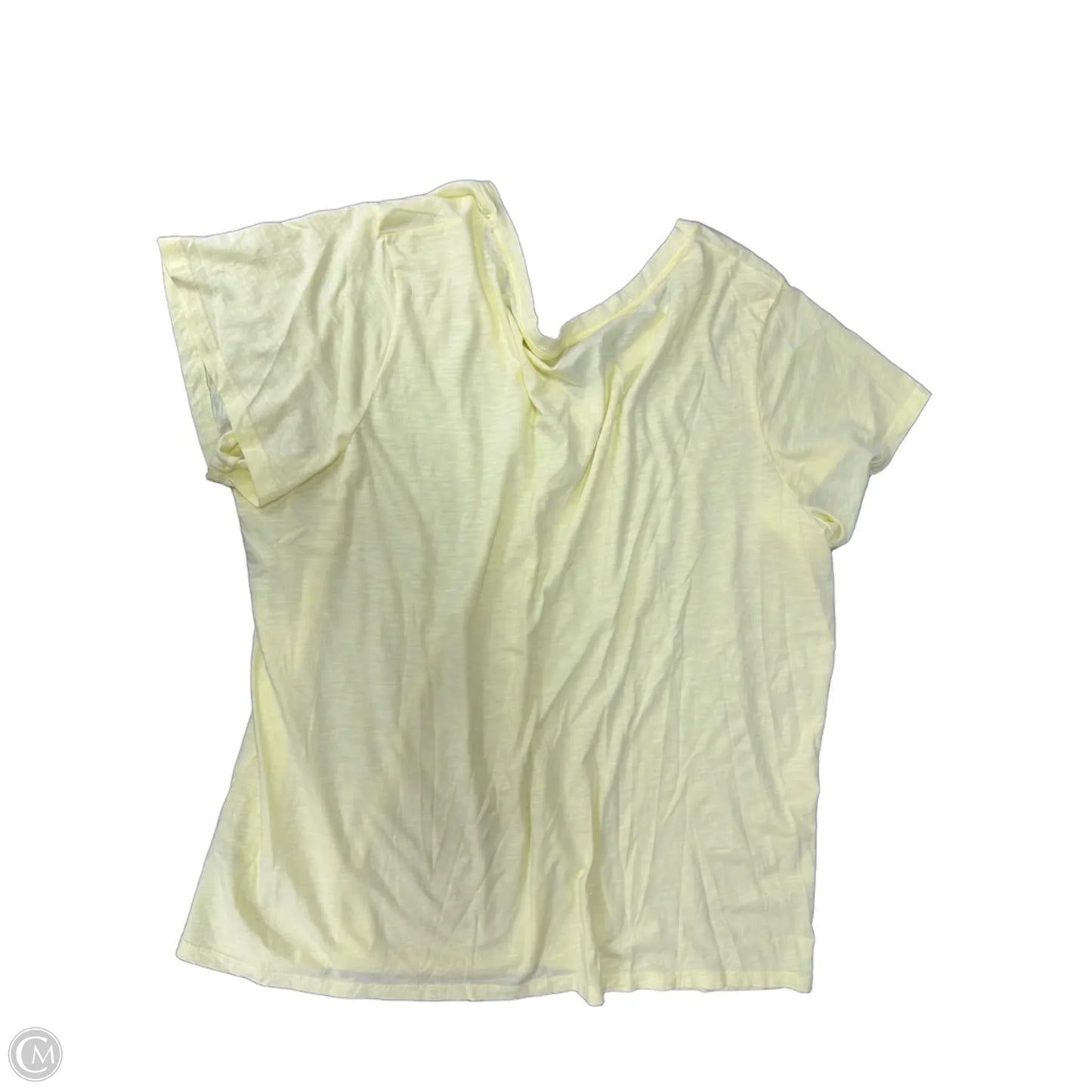 Top Short Sleeve Basic By Universal Thread In Yellow, Size: 4x