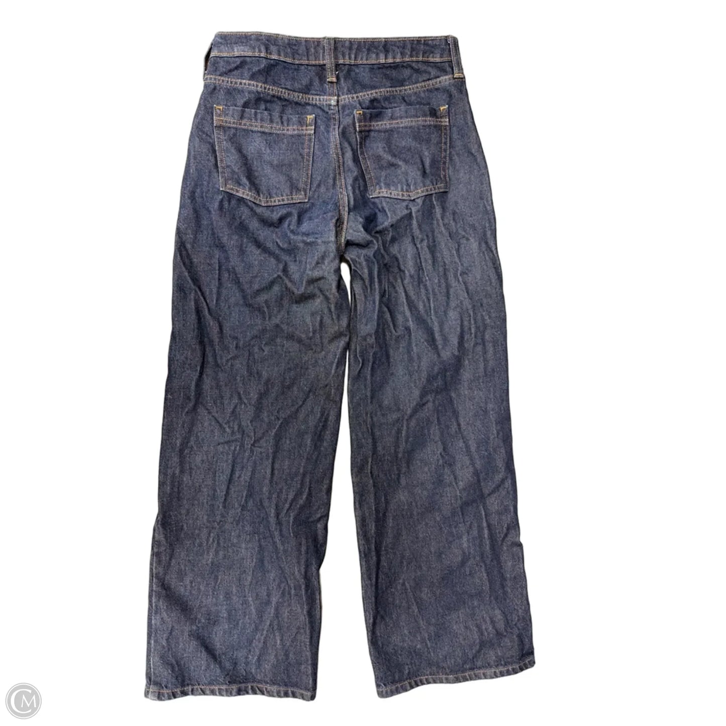 Jeans Straight By Banana Republic In Blue Denim, Size: 2p
