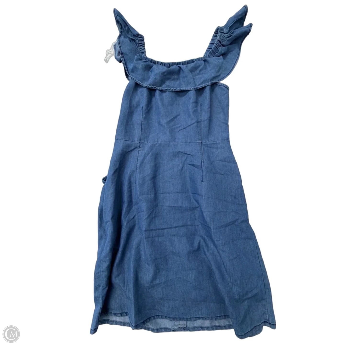 Dress Casual Midi By Clothes Mentor In Blue Denim, Size: M