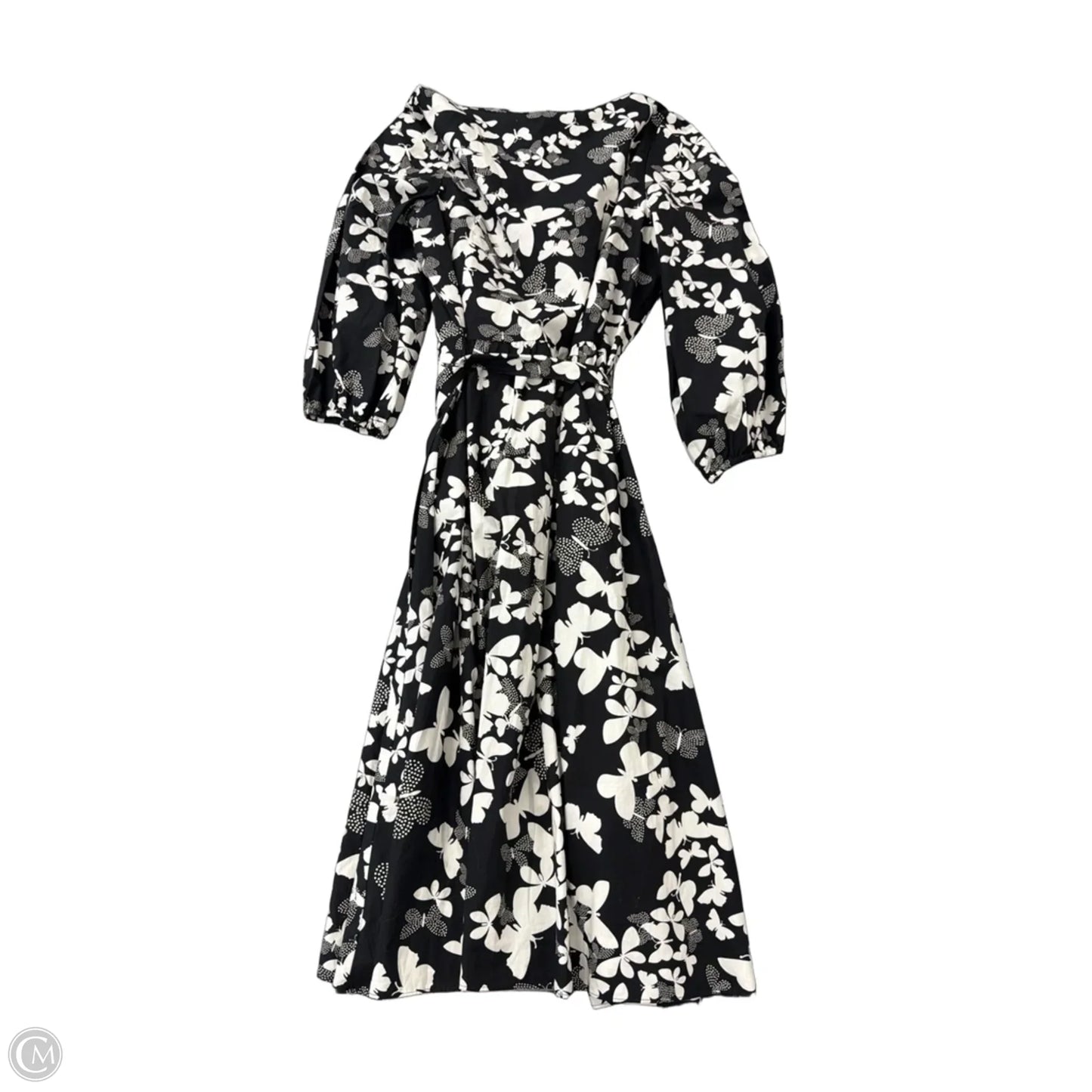 Dress Party Midi By H&m In Green, Size: M