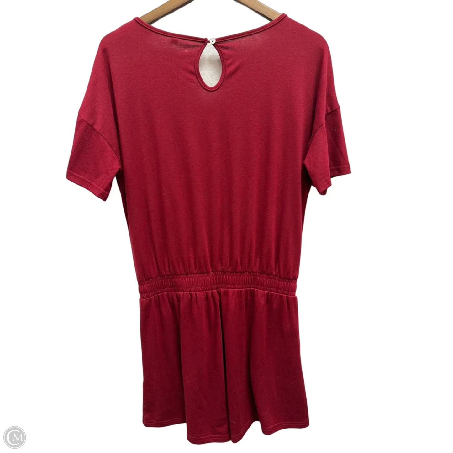 Romper By Clothes Mentor In Maroon, Size: L