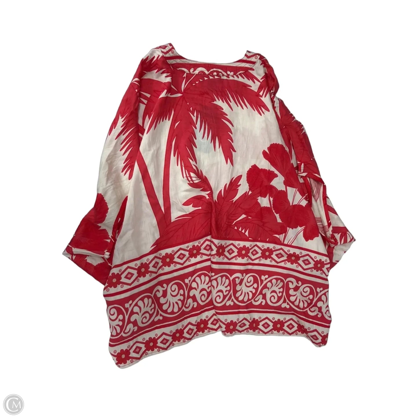 Top Short Sleeve By Gigio In Red & White, Size: S