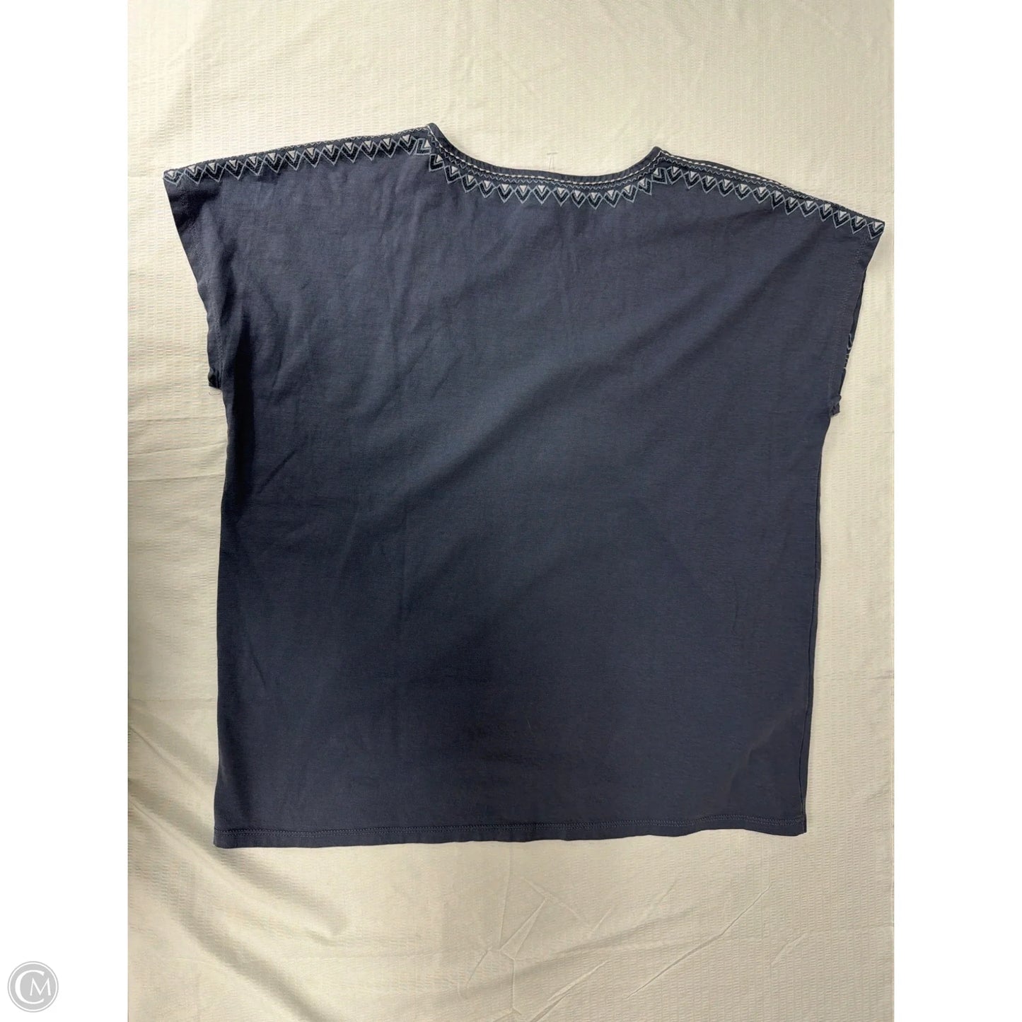 Top Short Sleeve By Pure Jill In Blue, Size: M