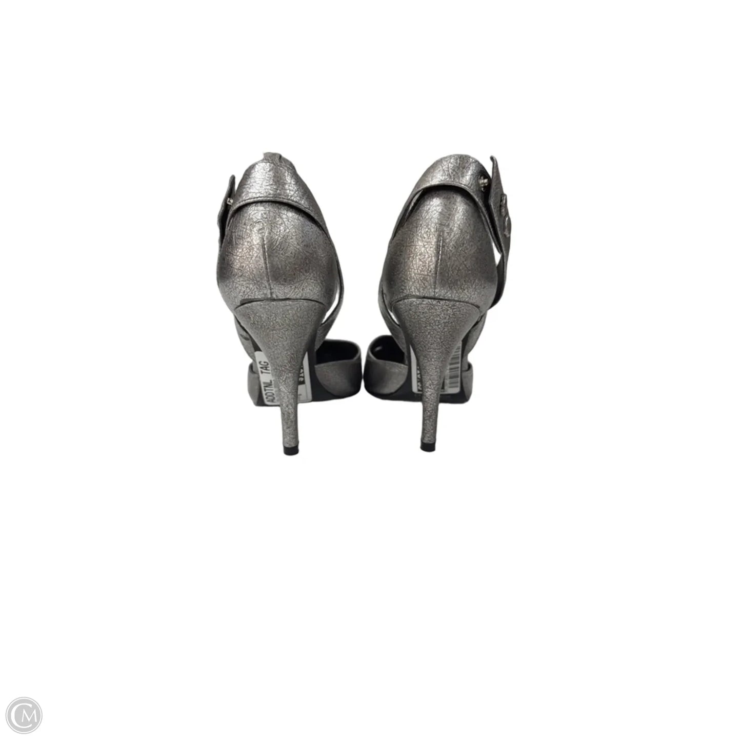Shoes Heels Stiletto By Nine West In Silver, Size: 6