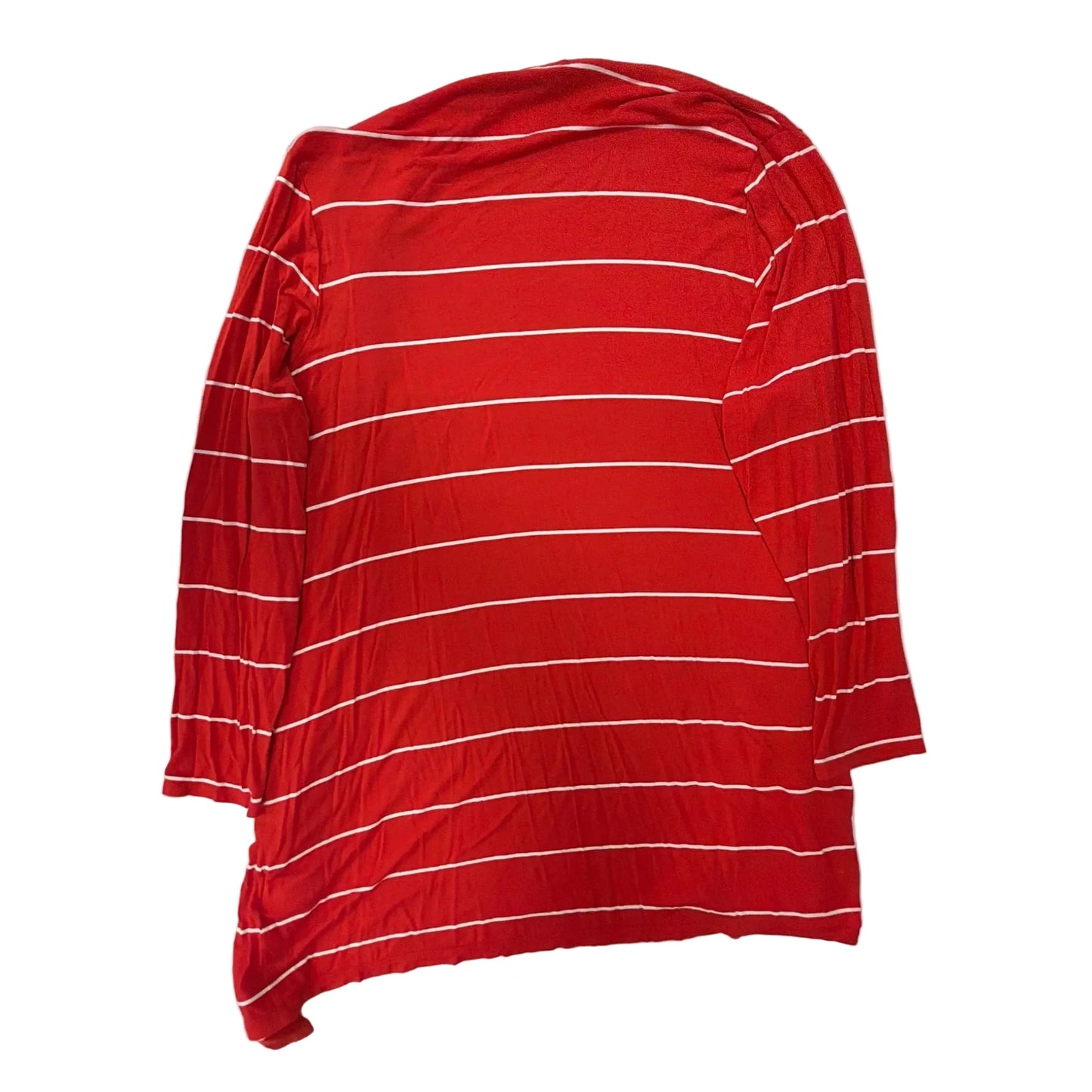 Cardigan By Lands End In Striped Pattern, Size: 1x