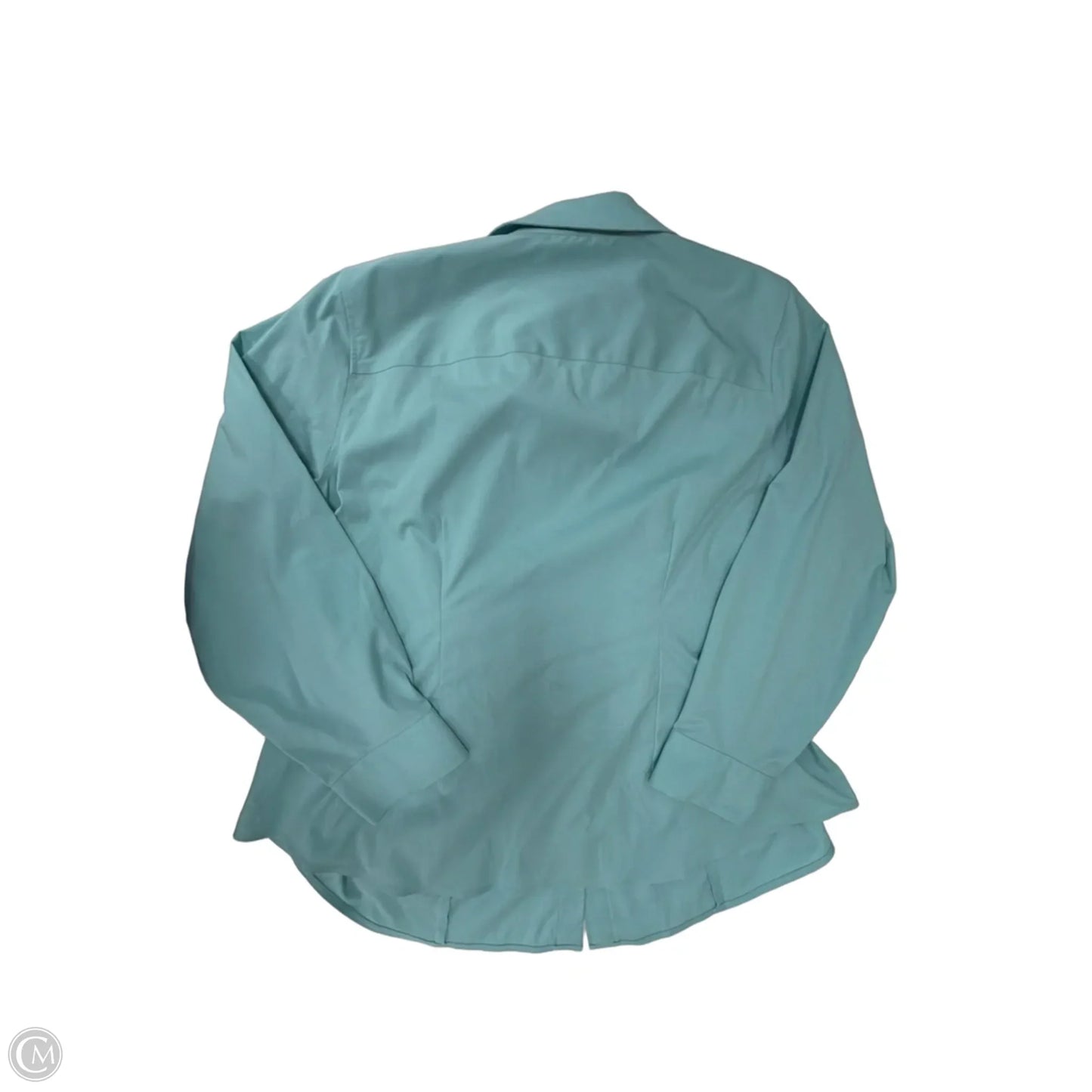 Top Long Sleeve By Talbots In Teal, Size: 1x
