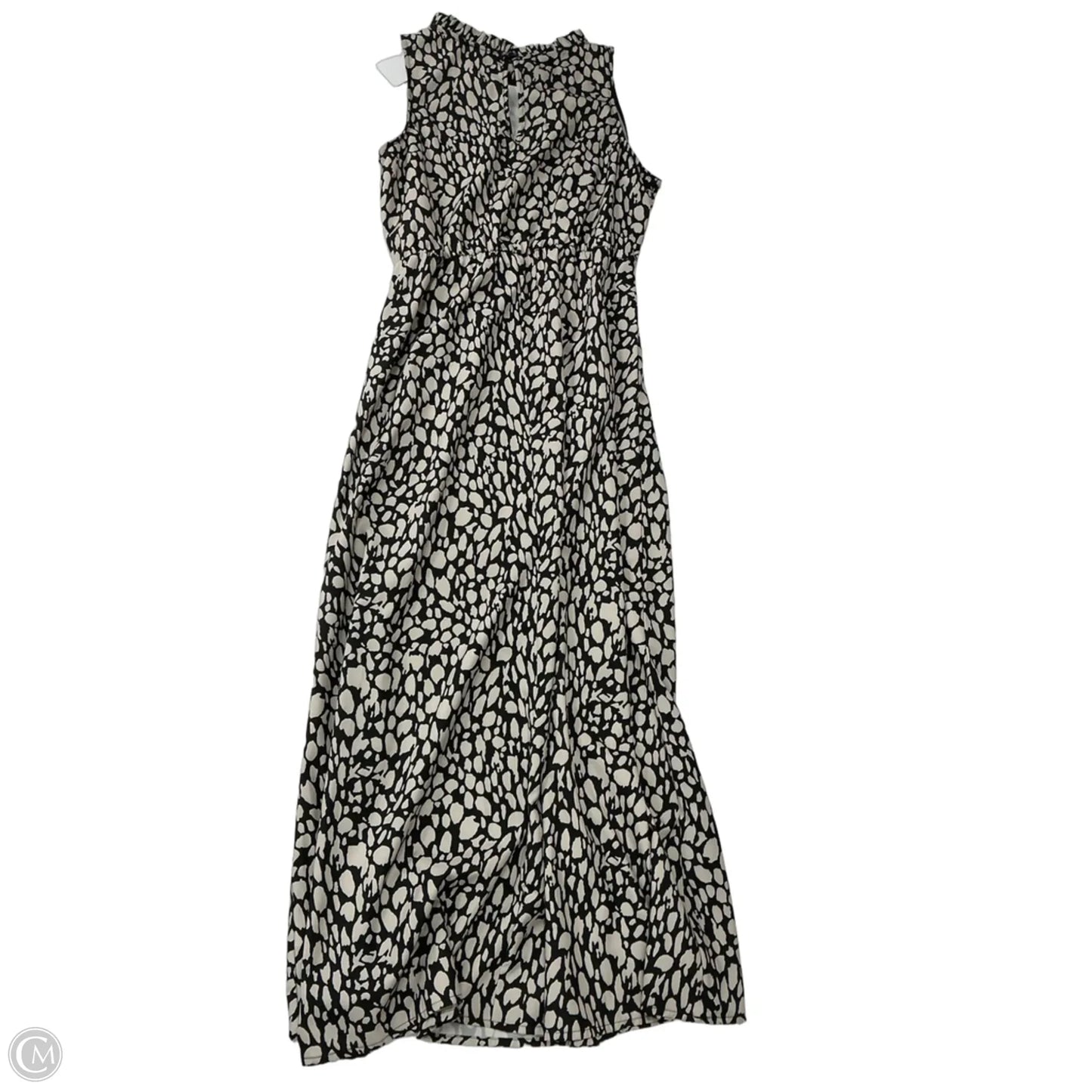 Dress Casual Maxi By Cmf In Black & Cream, Size: M