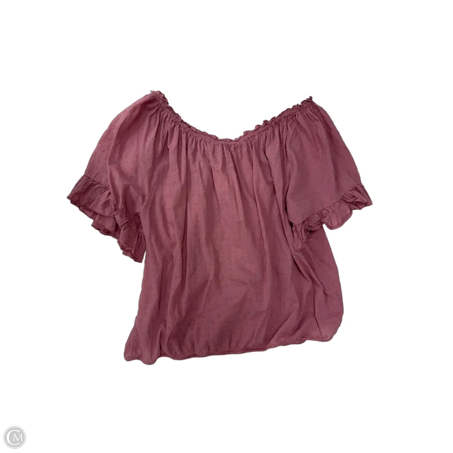 Top Short Sleeve By Maurices In Pink, Size: 1x