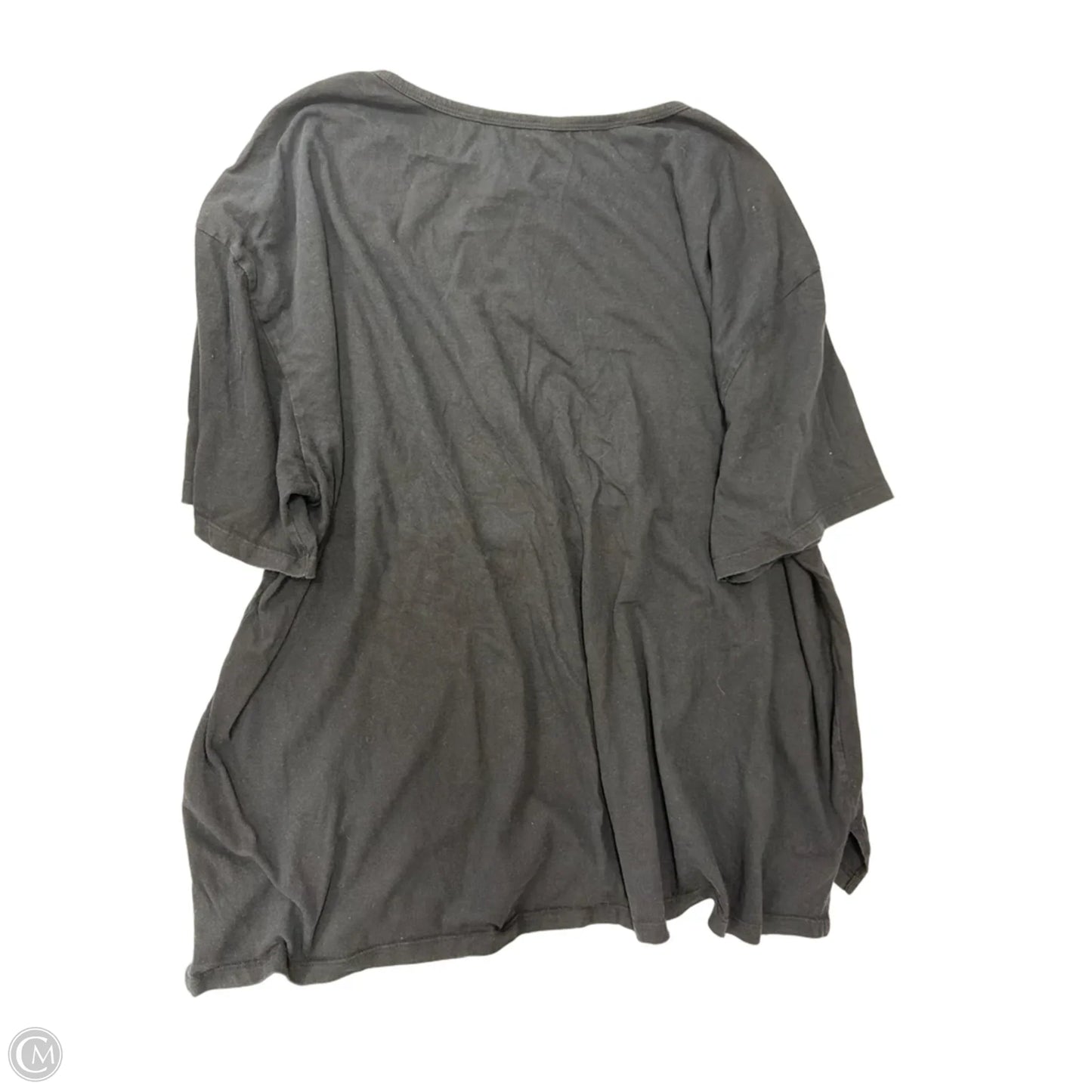 Top Short Sleeve By Woman Within In Black, Size: 4x
