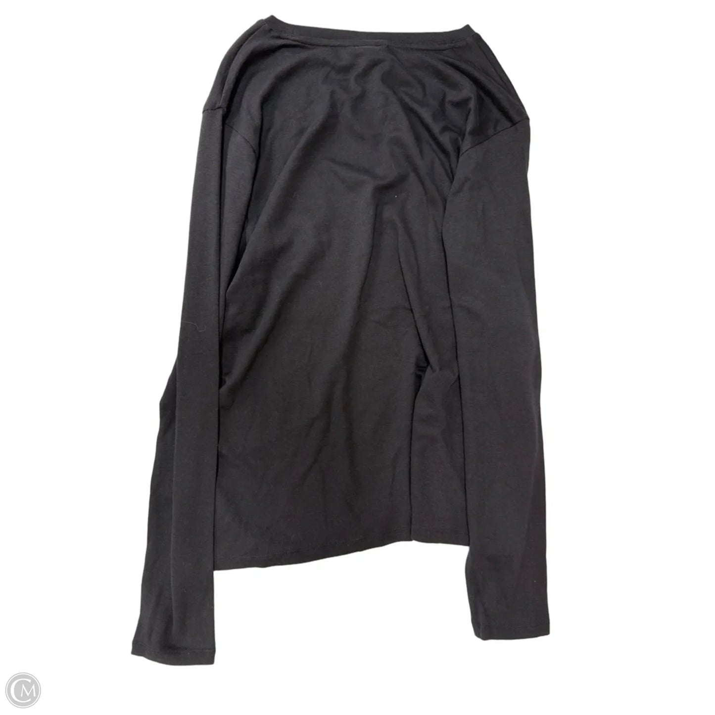 Top Long Sleeve By Eddie Bauer In Black, Size: Xl