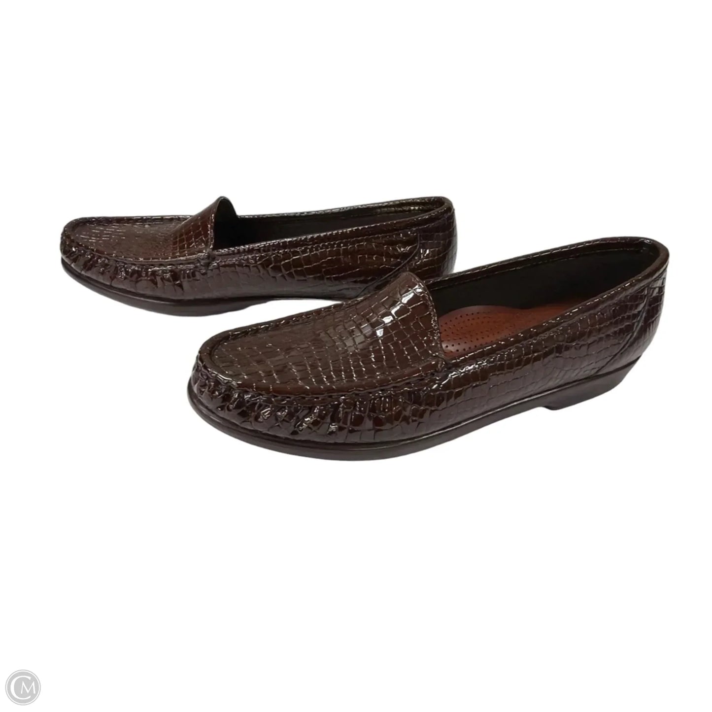 Shoes Flats By Sas In Brown, Size: 10