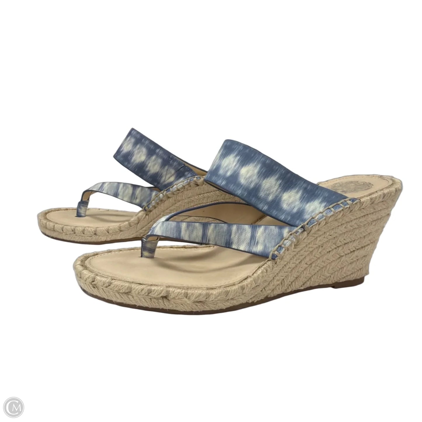 Sandals Heels Wedge By Vince Camuto In Blue, Size: 8.5