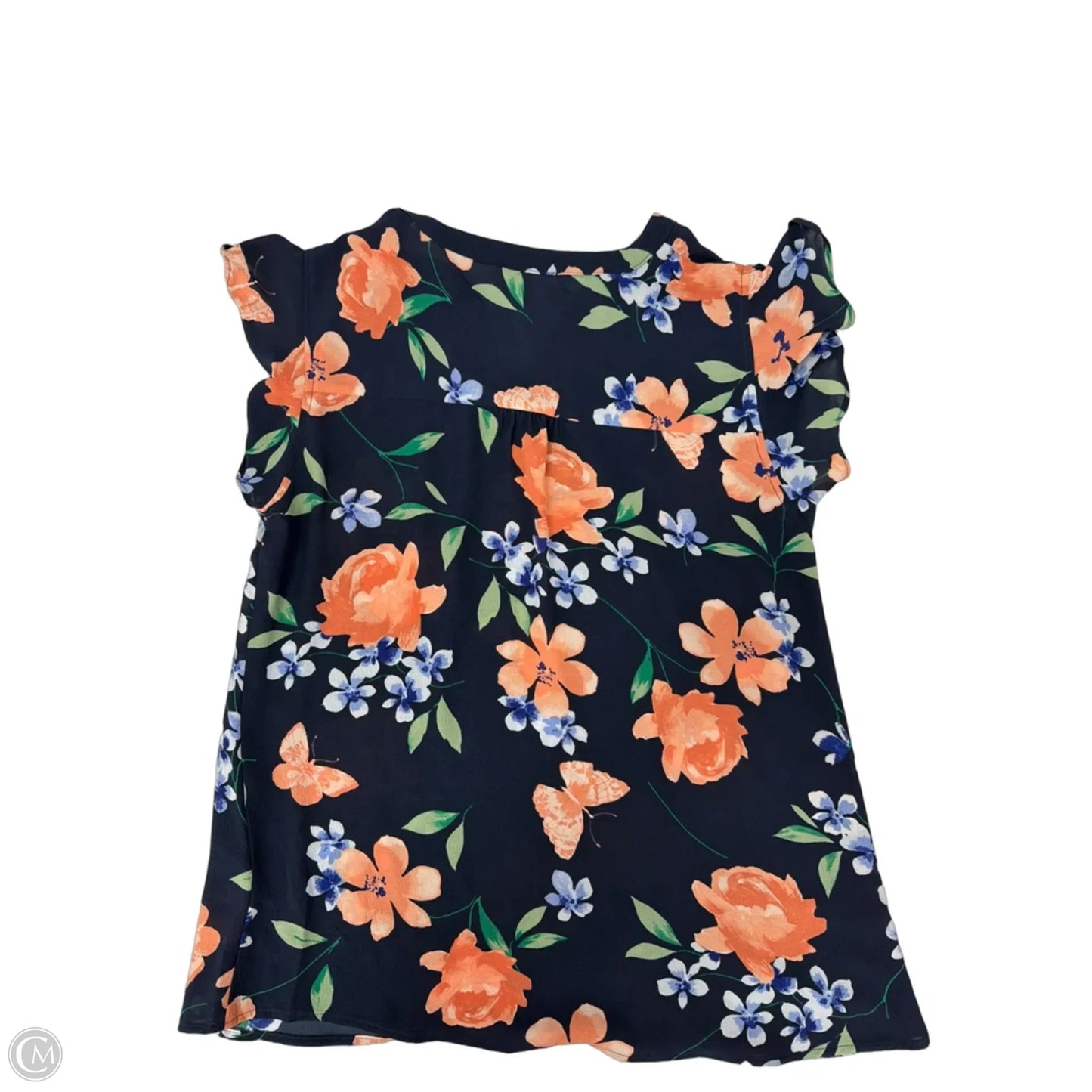 Top Short Sleeve By Elle In Blue, Size: S