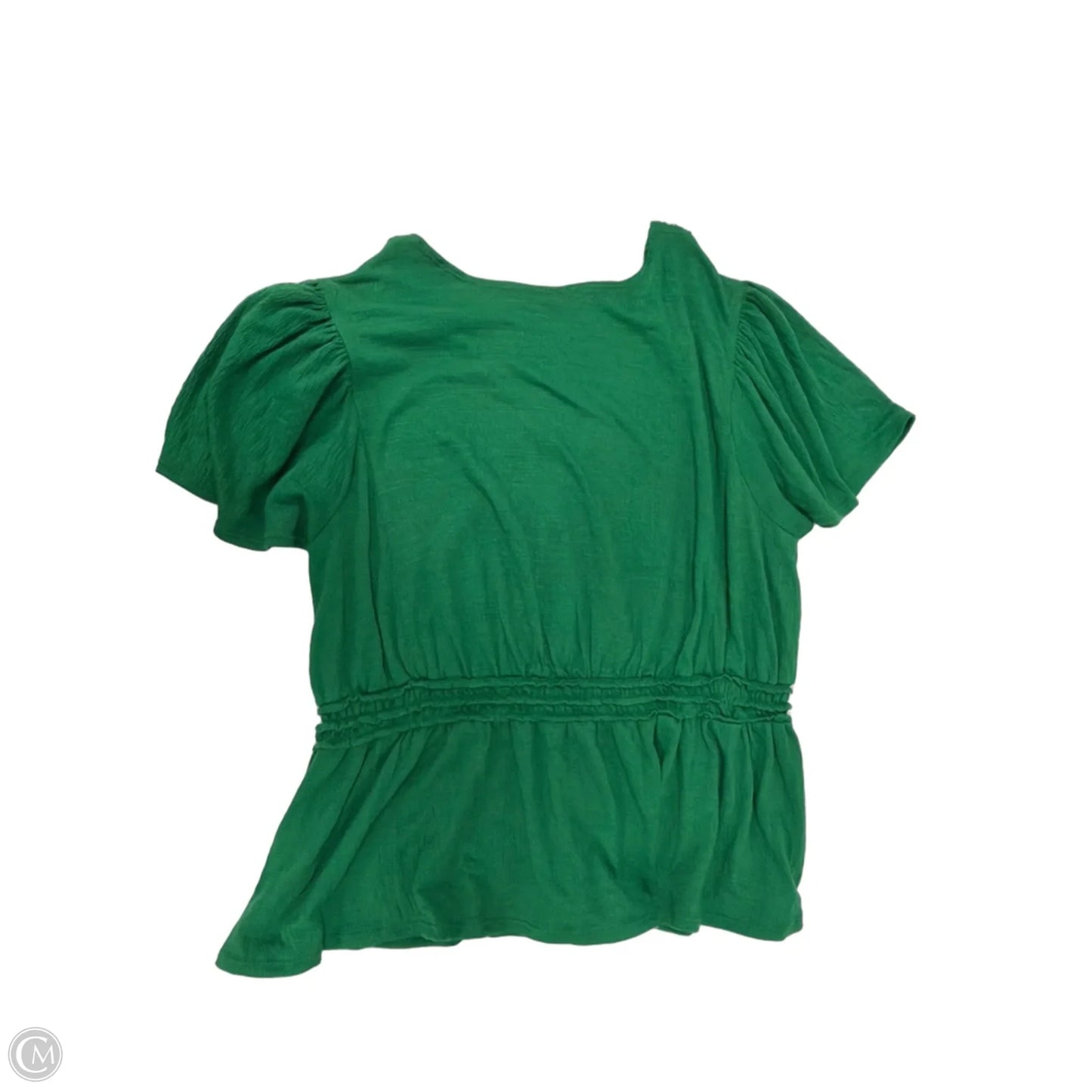 Top Short Sleeve By Max Studio In Green, Size: 2x