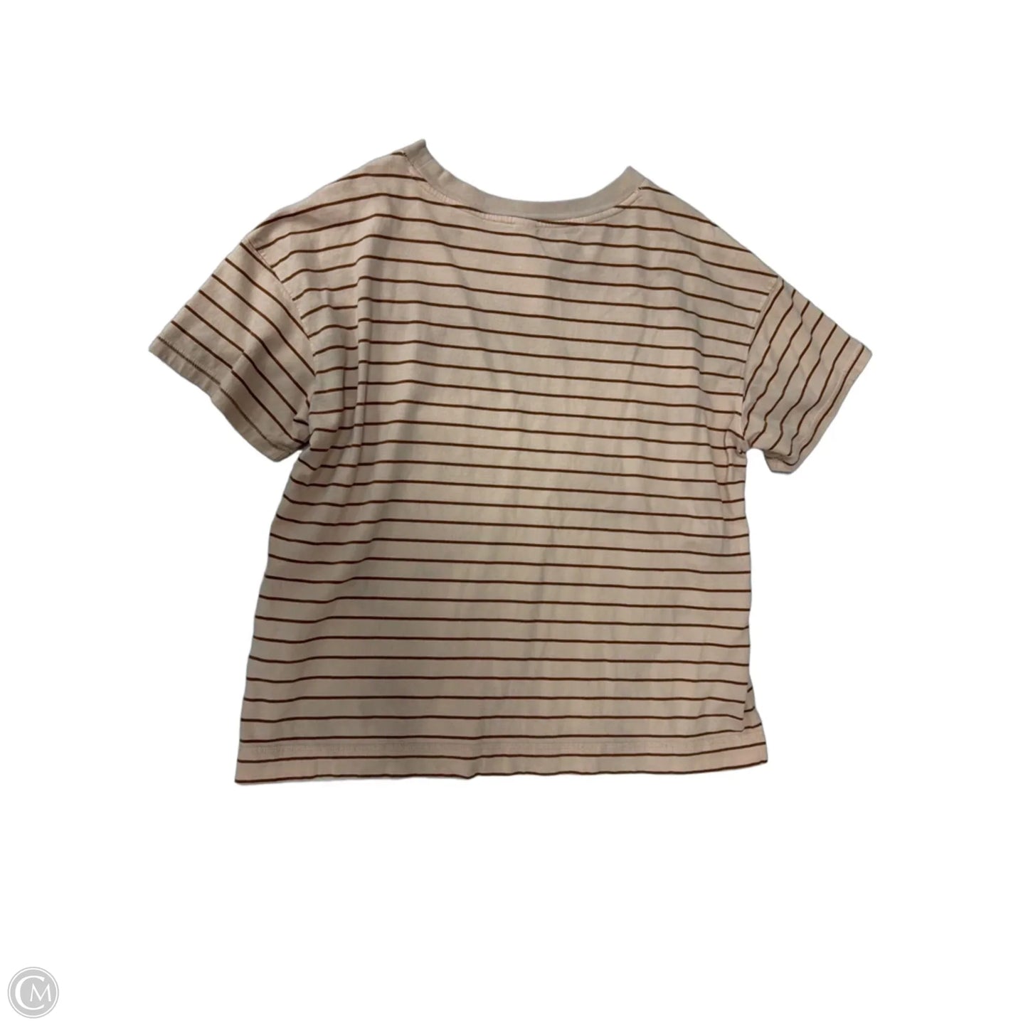 Top Short Sleeve By Old Navy In Striped Pattern, Size: M