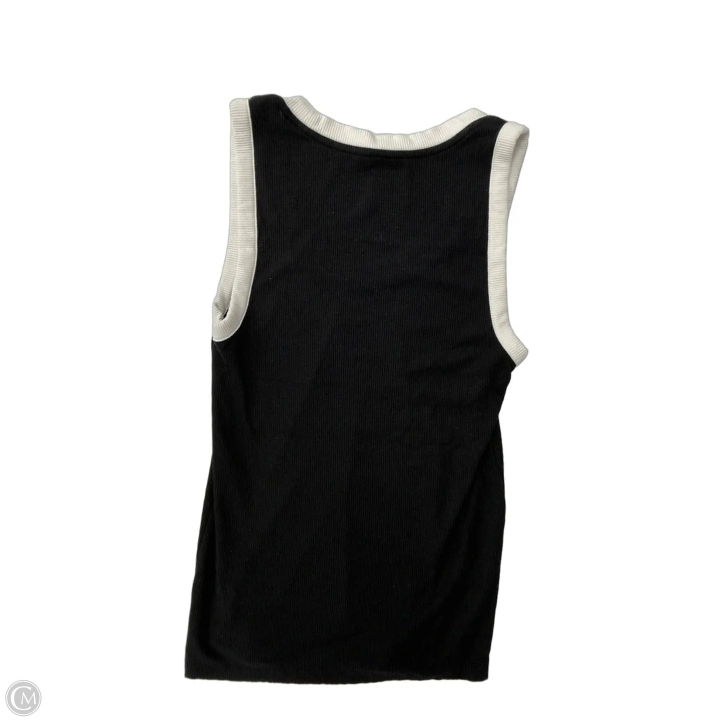 Tank Top By Nine West Apparel In Black & White, Size: S