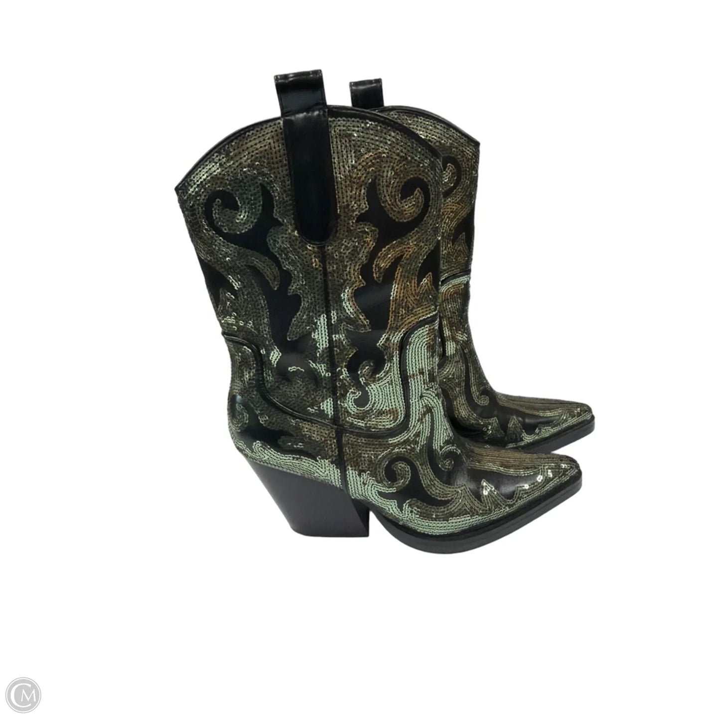 Boots Ankle Heels By Azalea Wang In Green, Size: 7