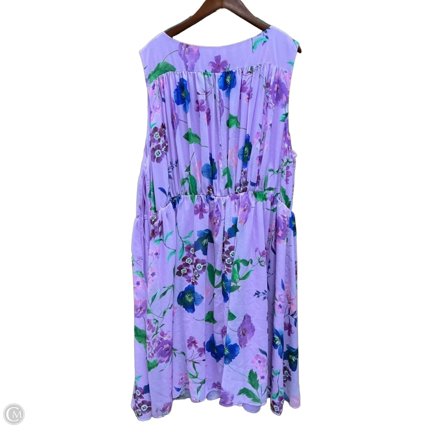 Dress Casual Midi By Talbots In Purple, Size: 2x