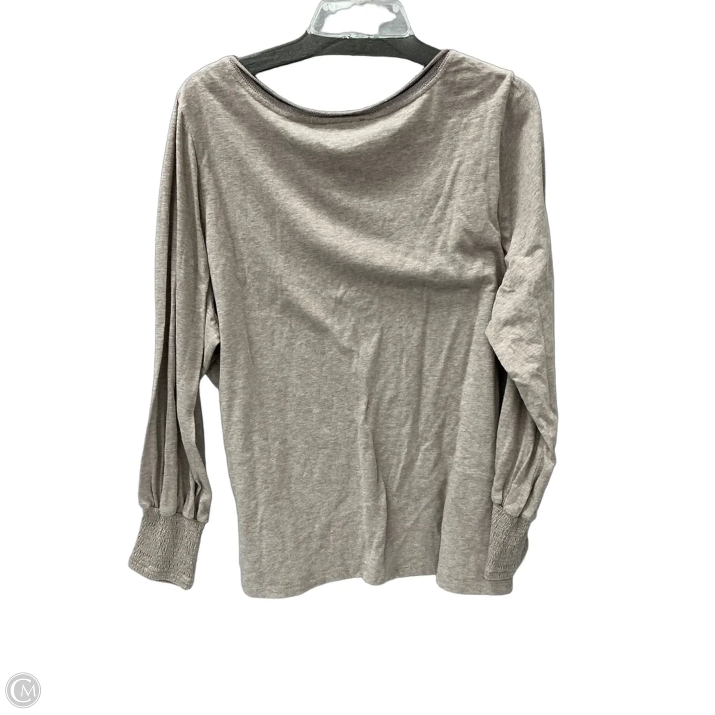 Top Long Sleeve By Democracy In Tan, Size: 2x