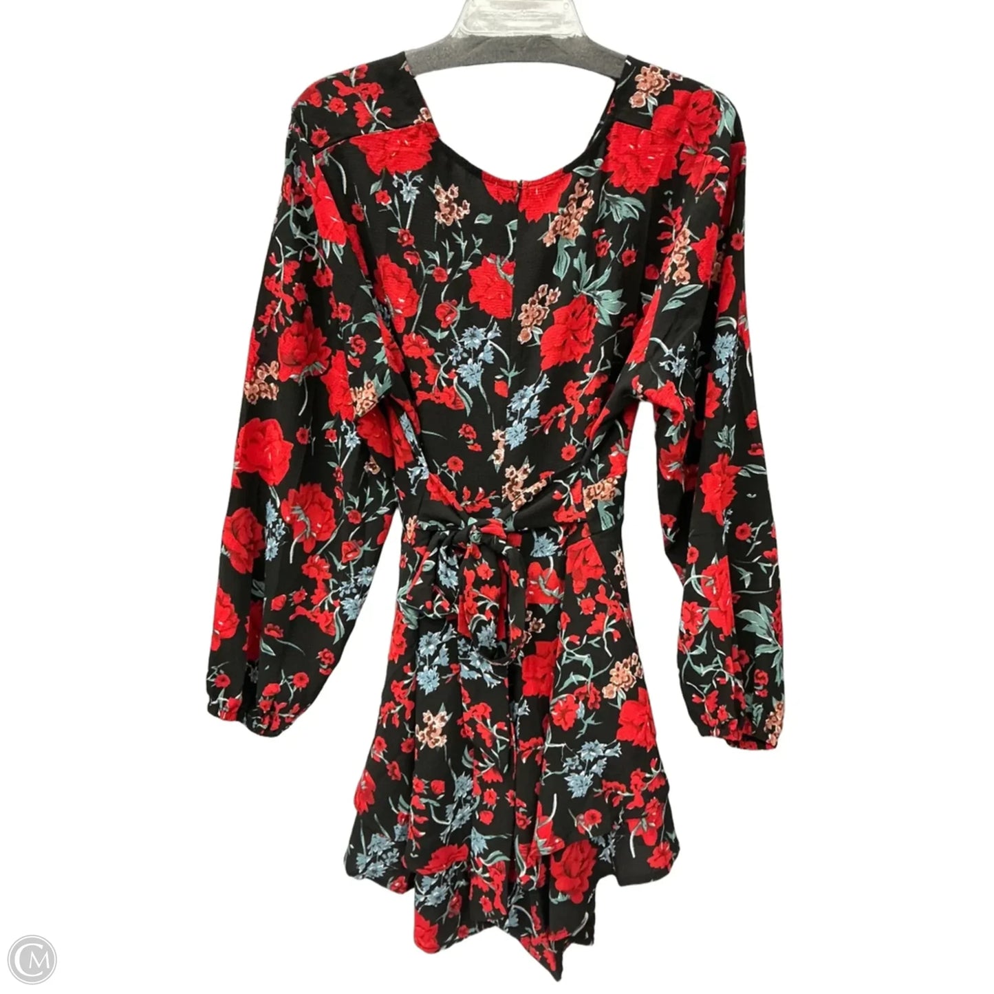 Romper By Clothes Mentor In Floral Print, Size: Xl