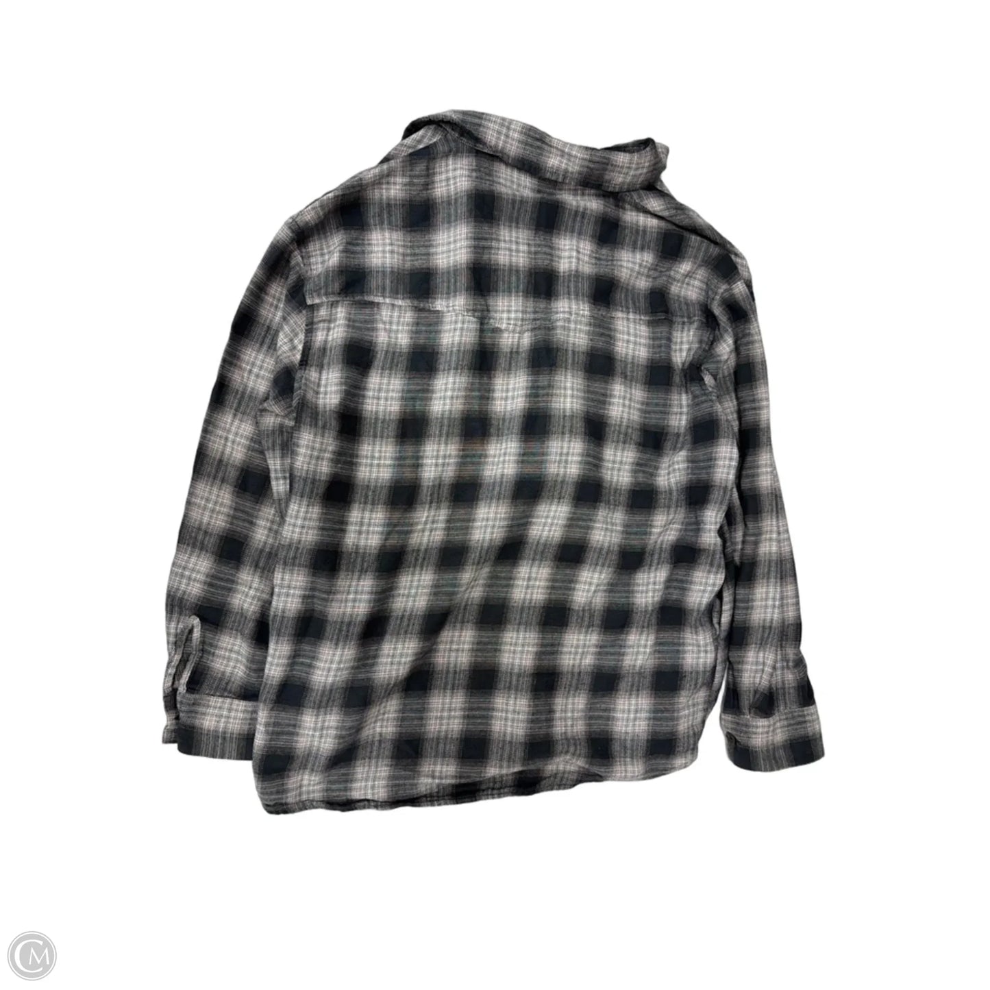 Top Long Sleeve By Wild Fable In Plaid Pattern, Size: S