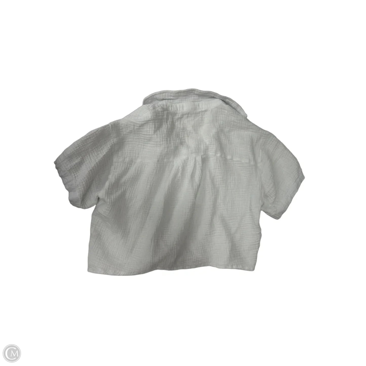 Top Short Sleeve By Love Notes In White, Size: M