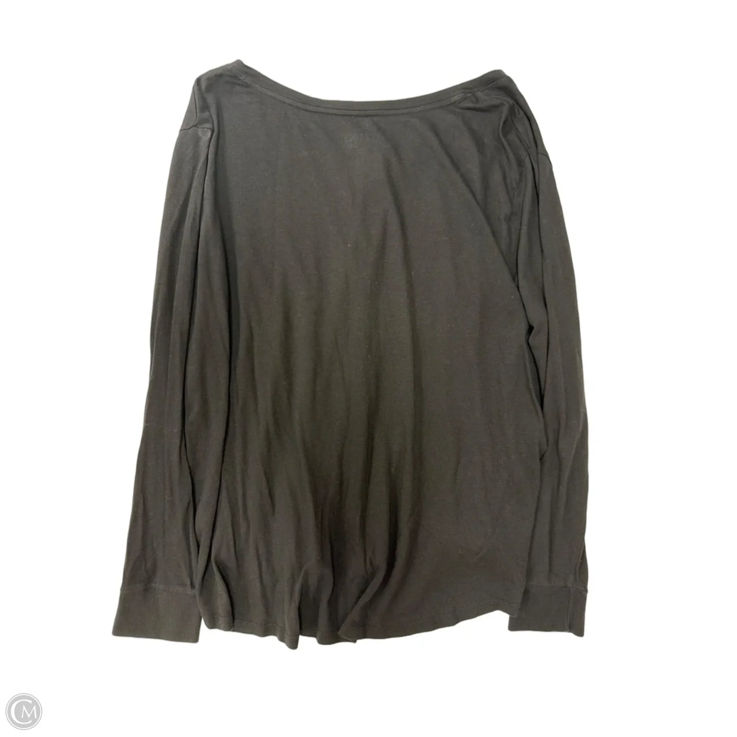 Top Long Sleeve By Terra & Sky In Black, Size: 2x