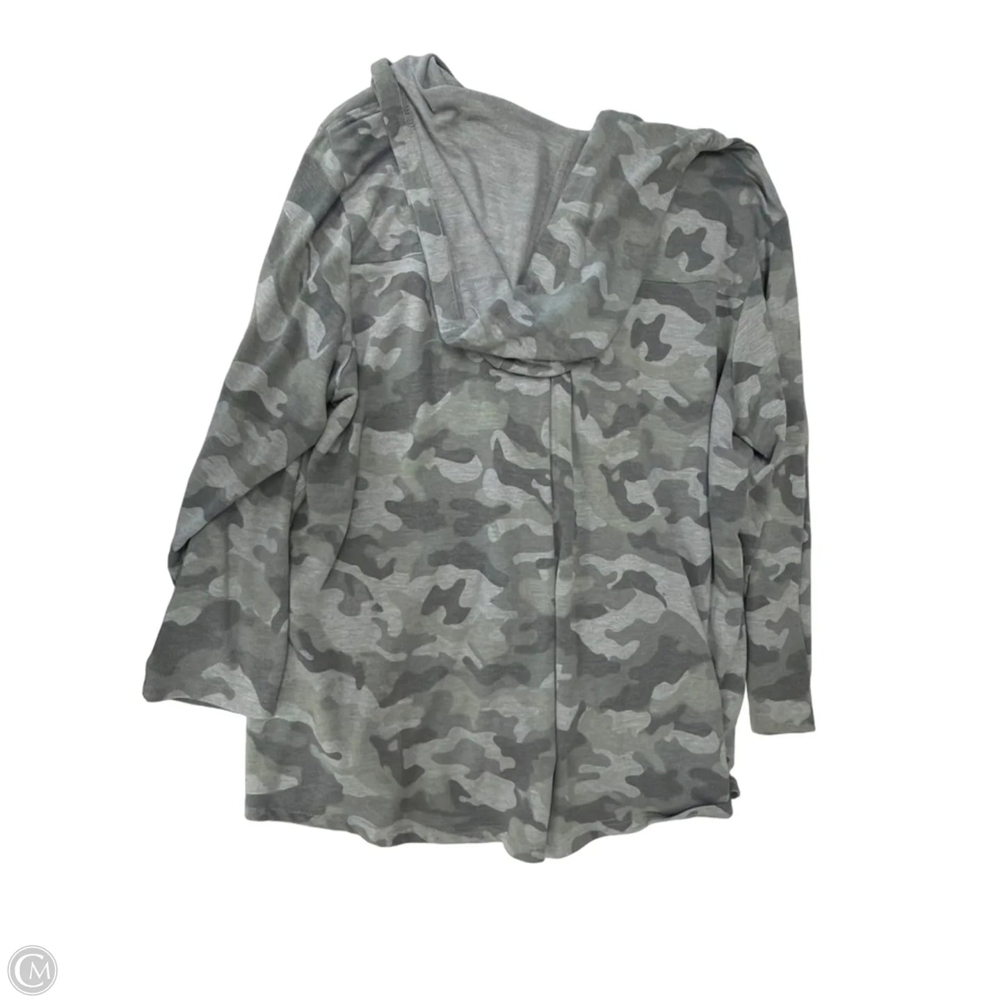 Top Long Sleeve By Jane And Delancey In Camouflage Print, Size: 2x