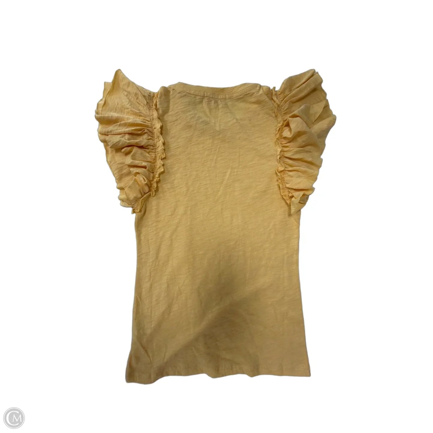 Top Short Sleeve By Clothes Mentor In Yellow, Size: Xs