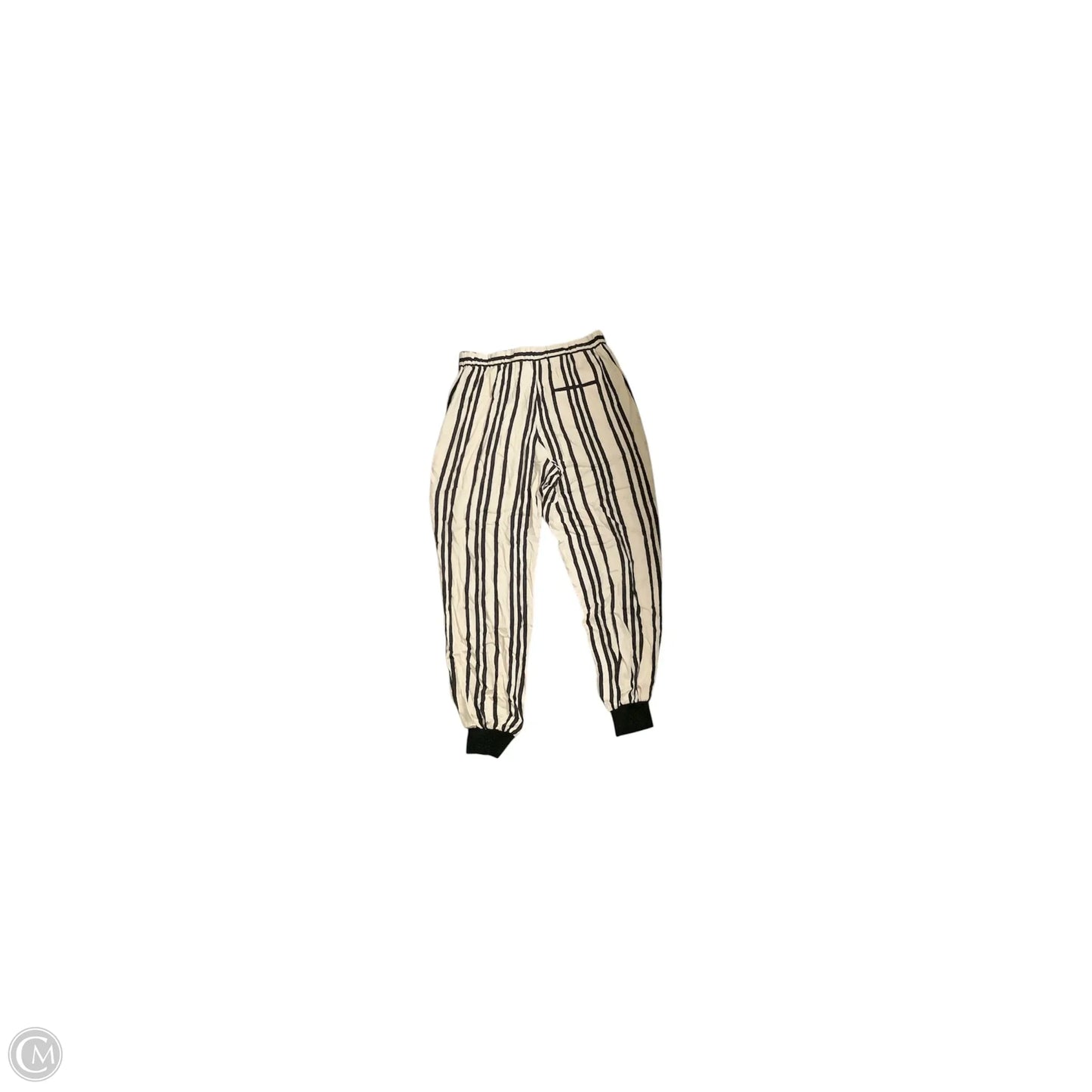 Pants Designer By Alice + Olivia In Black & Cream, Size: S