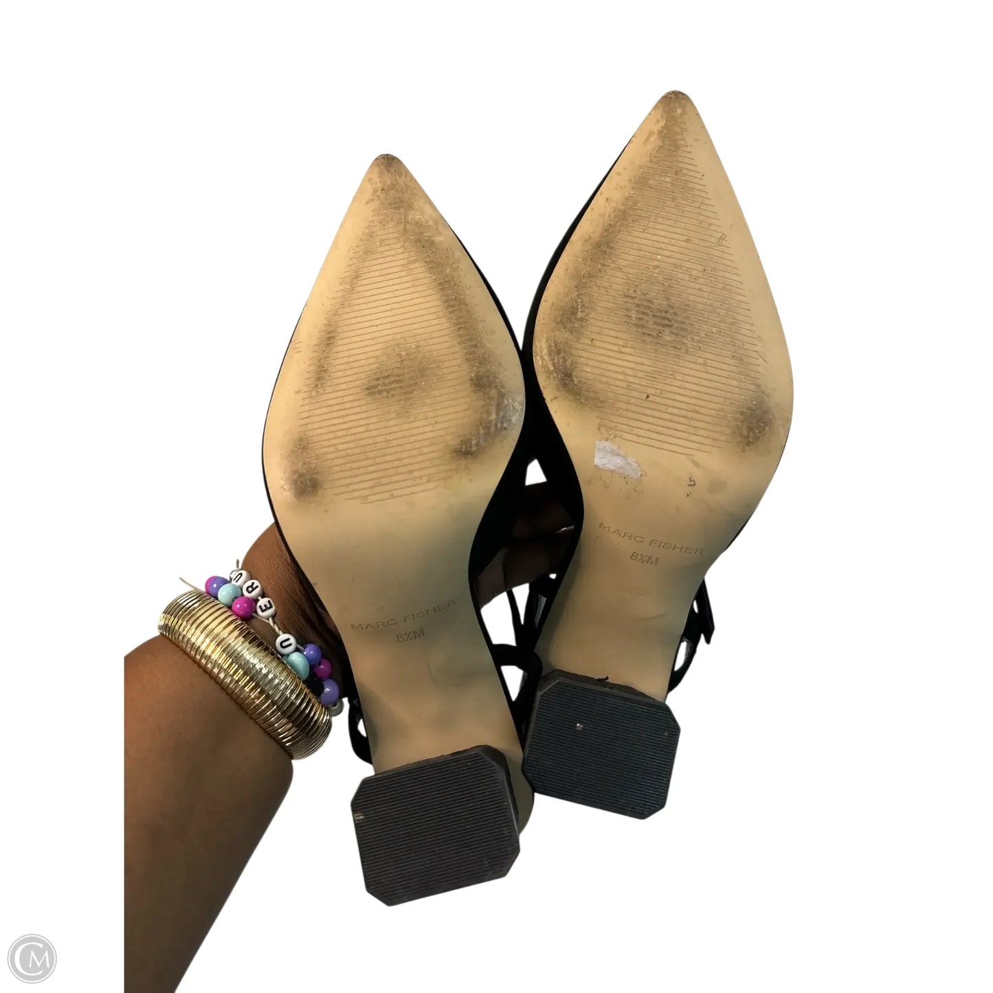 Shoes Heels Block By Marc Fisher In Black, Size: 8.5