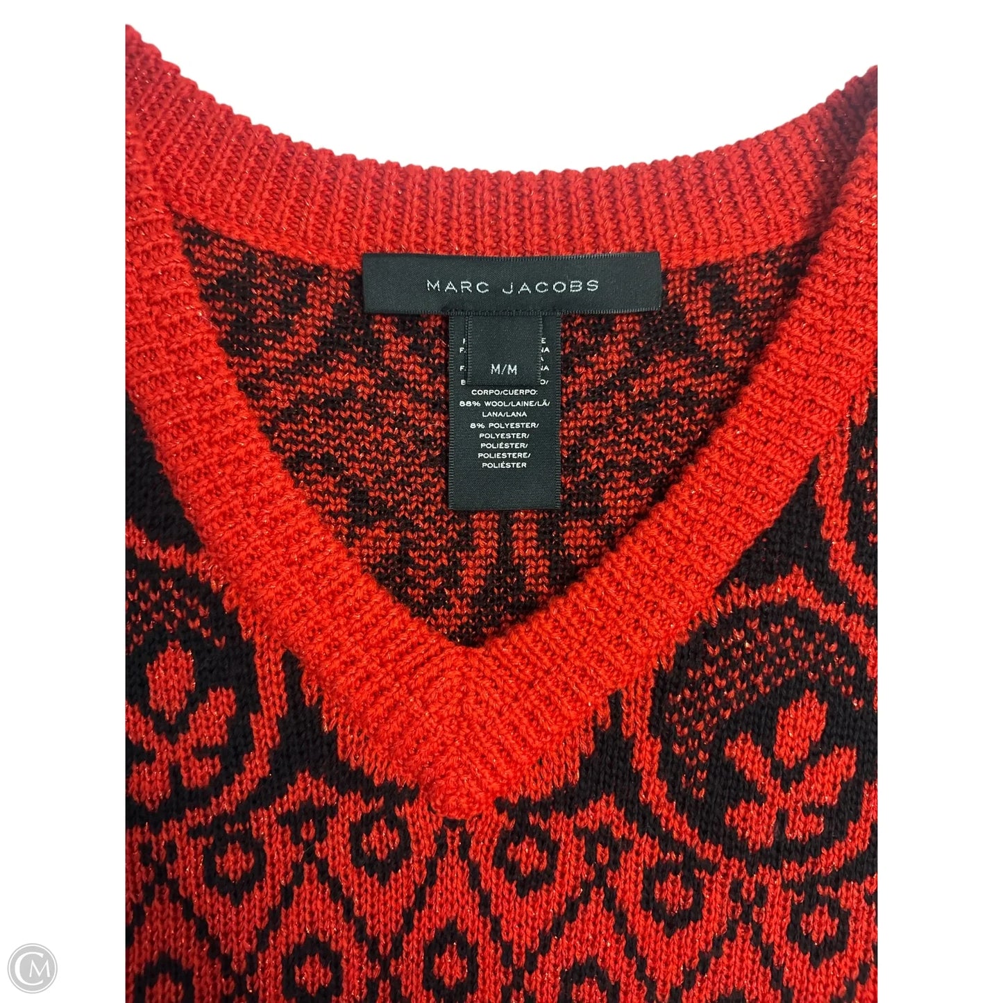 Top Sleeveless Luxury Designer By Marc Jacobs In Red, Size: M
