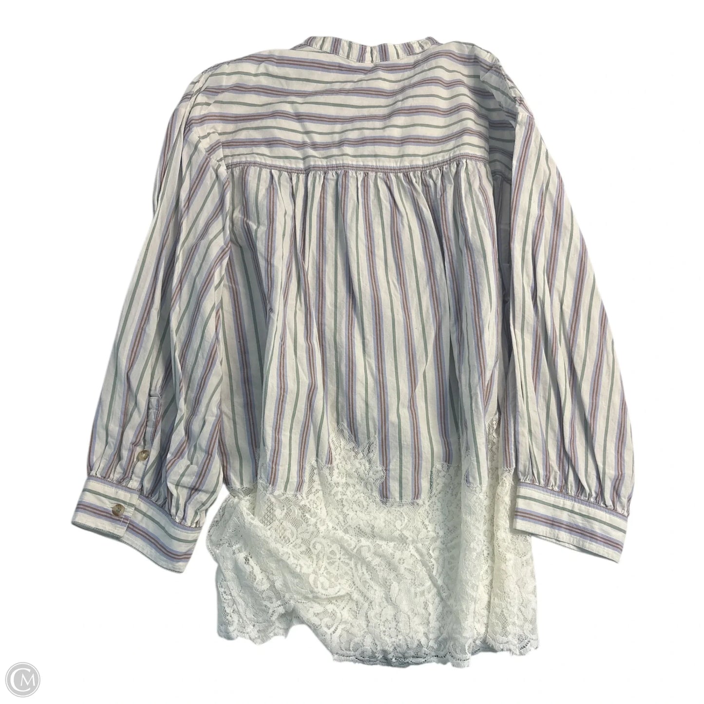 Top Long Sleeve By Pilcro In Striped Pattern, Size: S