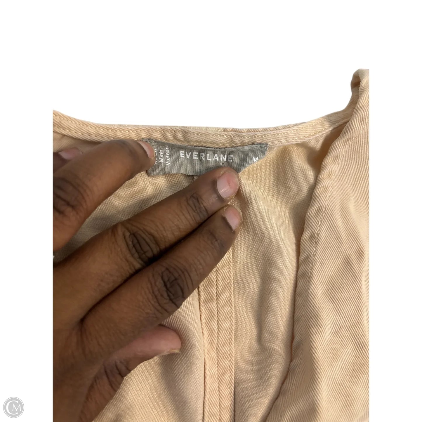 Dress Casual Maxi By Everlane In Cream, Size: M