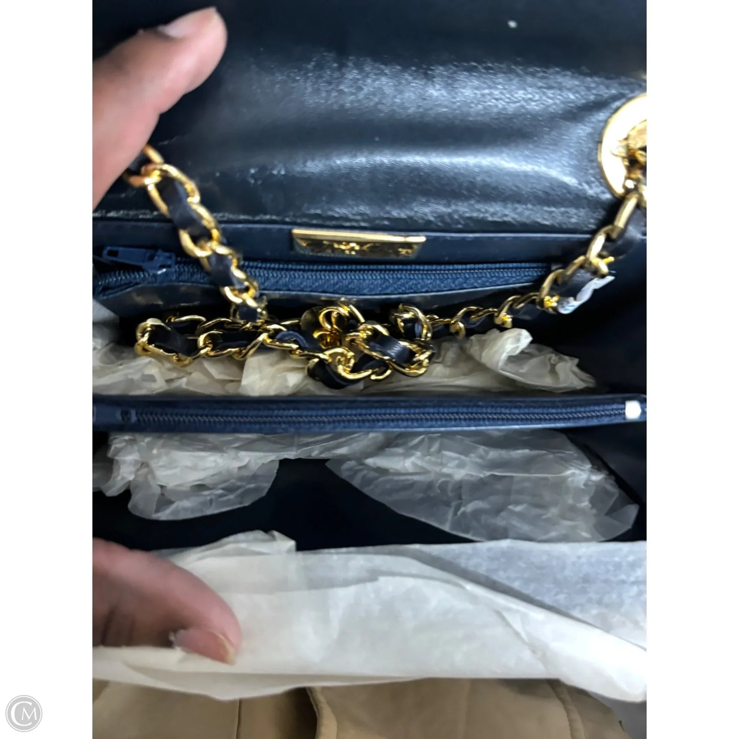 Handbag Leather By Clothes Mentor, Size: Small