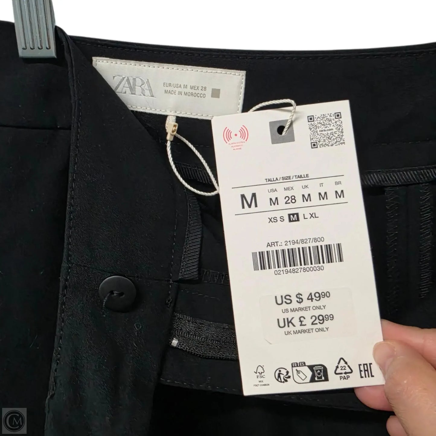 Shorts By Zara In Black, Size: M