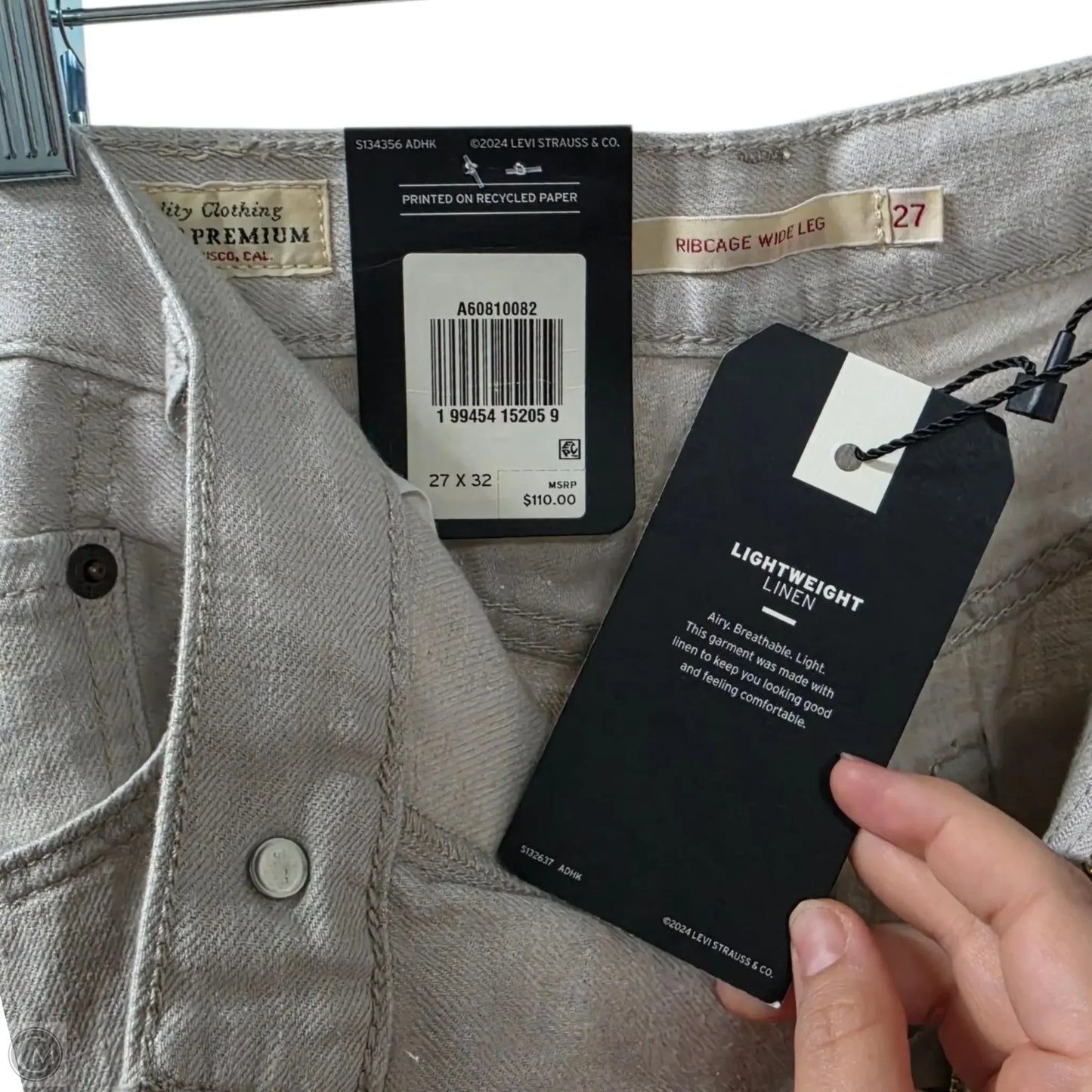 Pants Wide Leg By Levis In Tan, Size: 4