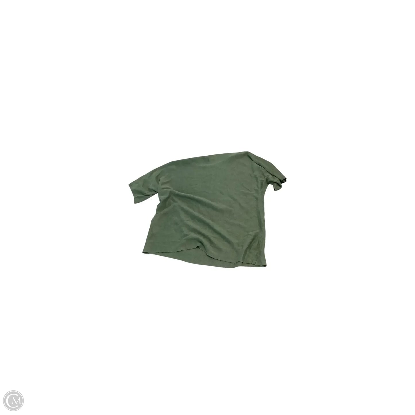 Top Short Sleeve Basic By Eileen Fisher In Green, Size: Sp