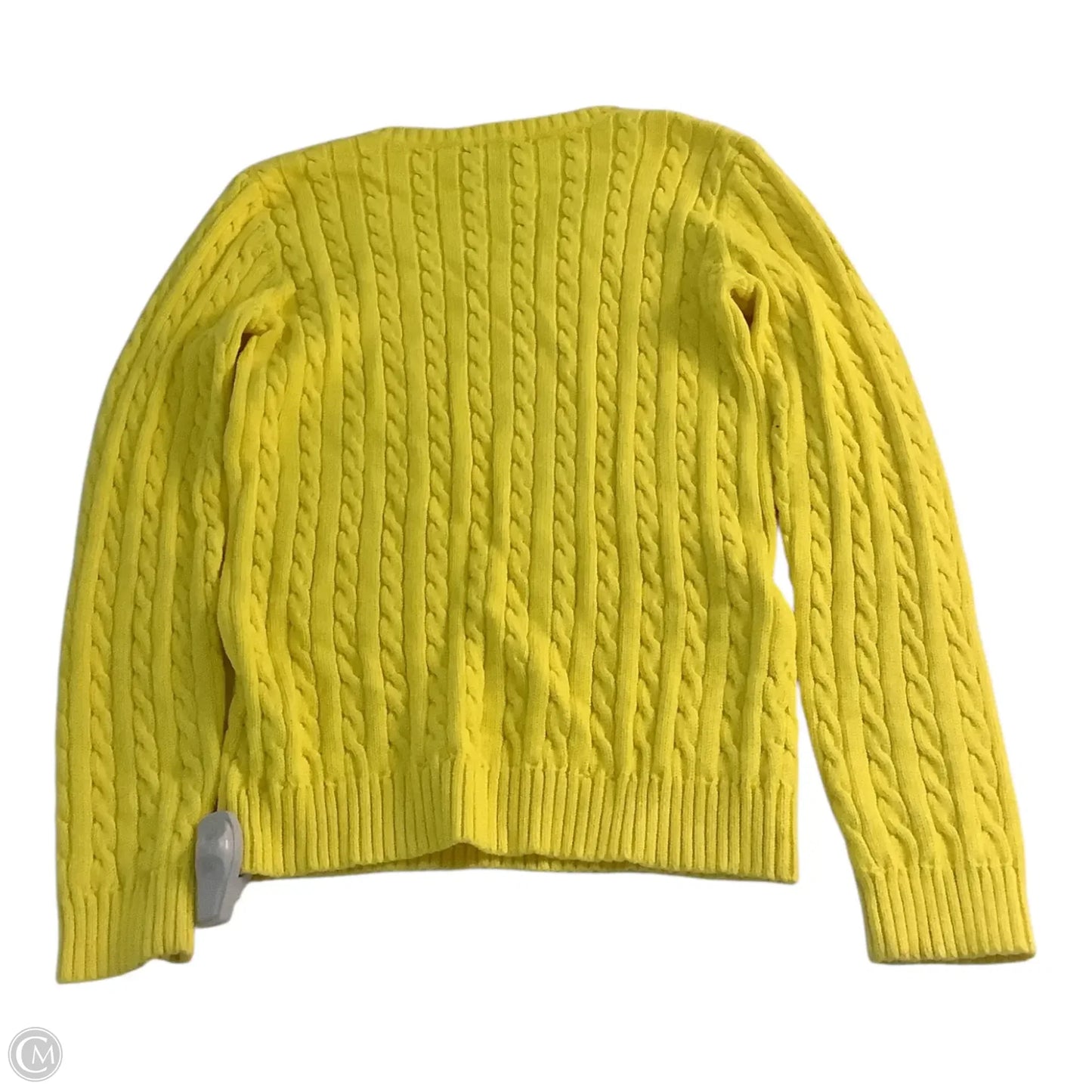 Sweater By Lauren By Ralph Lauren In Yellow, Size: M