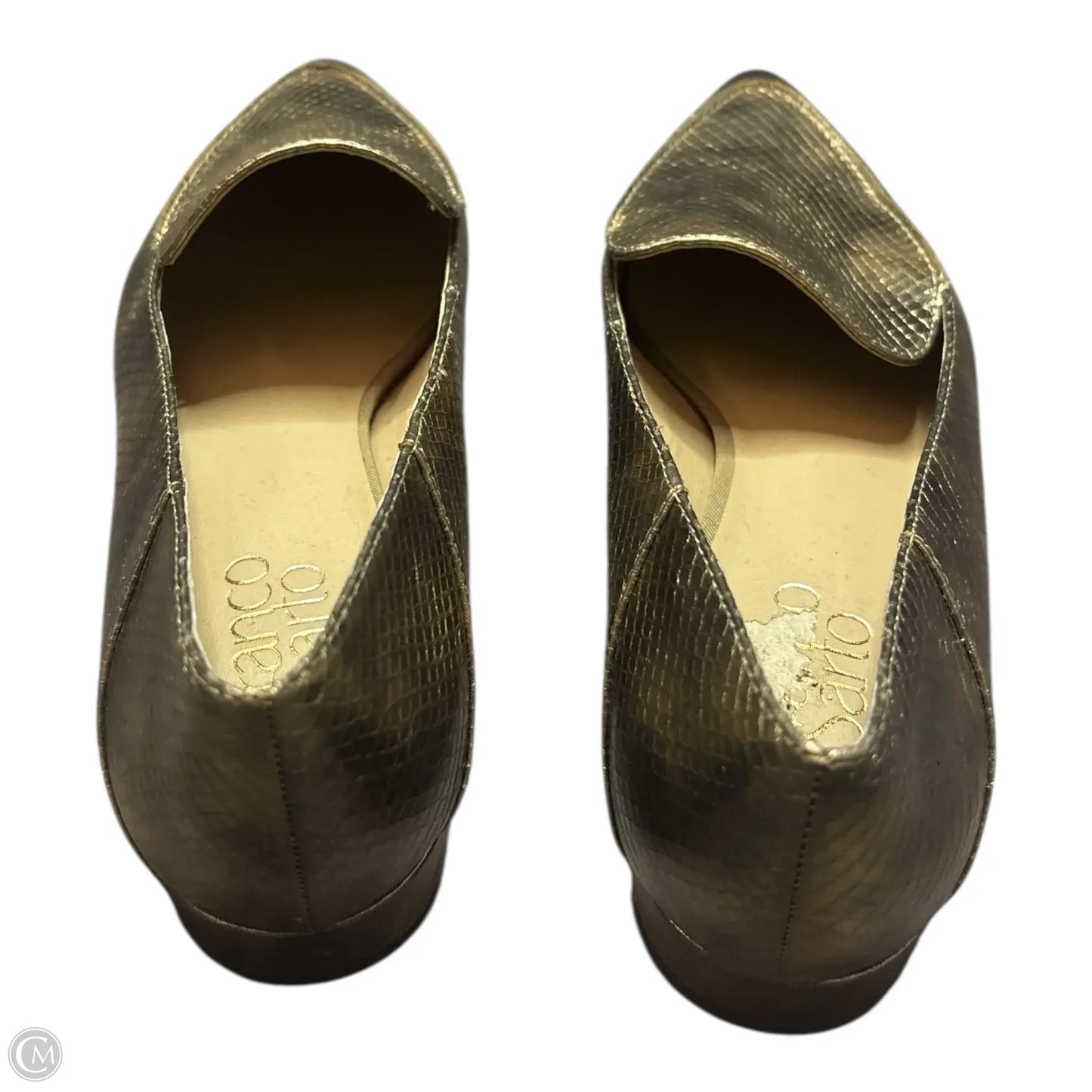 Shoes Flats By Franco Sarto In Gold, Size: 8