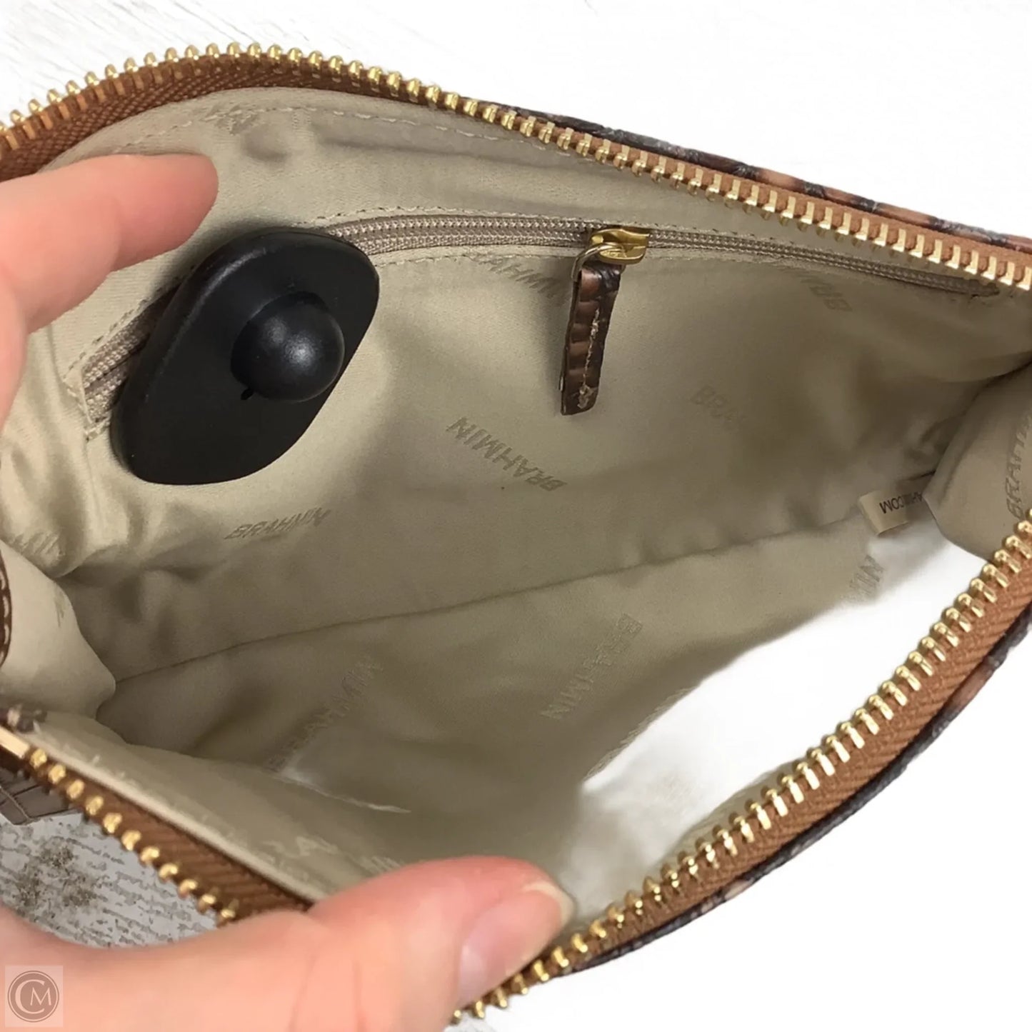 Wristlet Designer By Brahmin, Size: Large