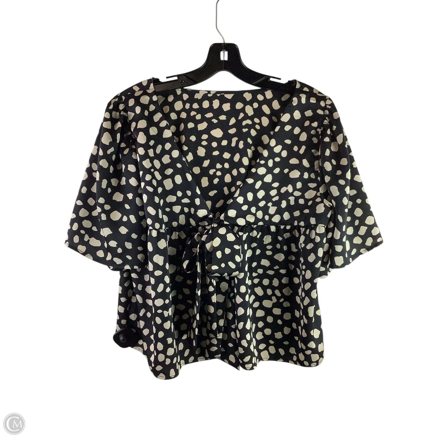 Top Short Sleeve By Loft In Animal Print, Size: L