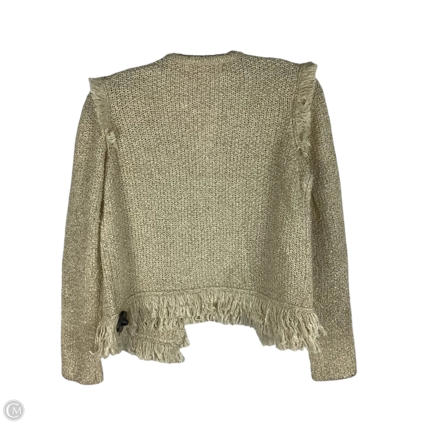 Sweater Cardigan Designer By Lilly Pulitzer In Gold, Size: Xs