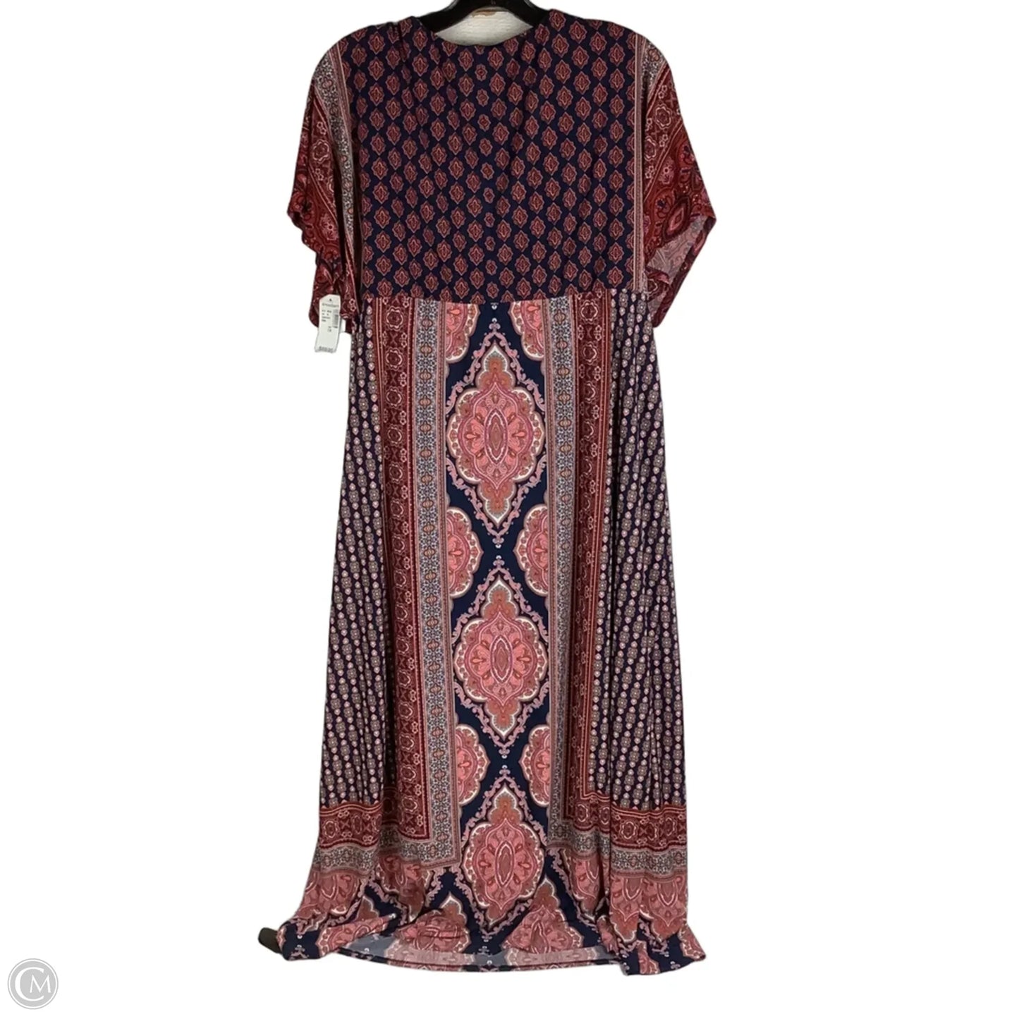 Dress Casual Maxi By London Times In Navy, Size: 1x