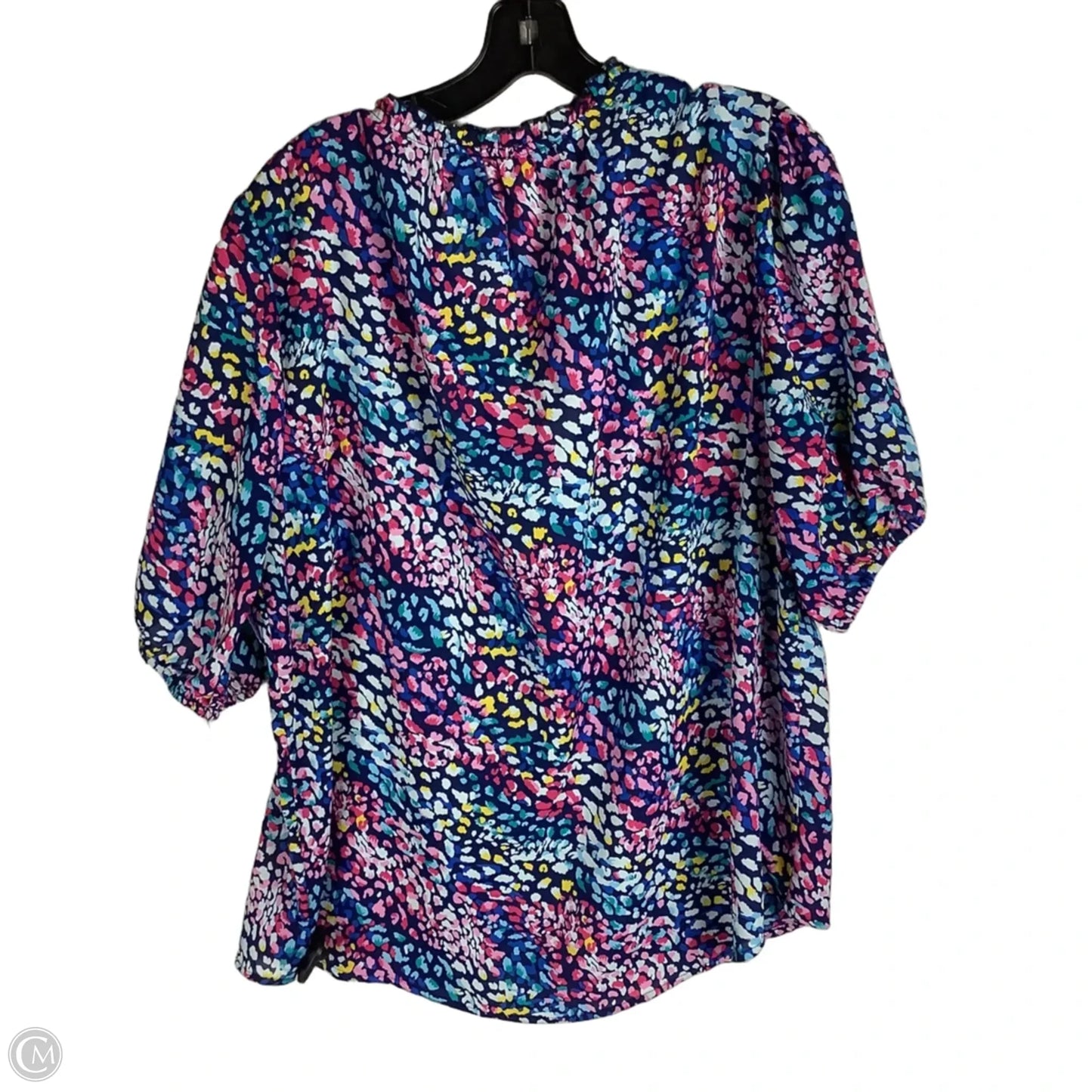 Top Short Sleeve By Umgee In Animal Print, Size: Xl